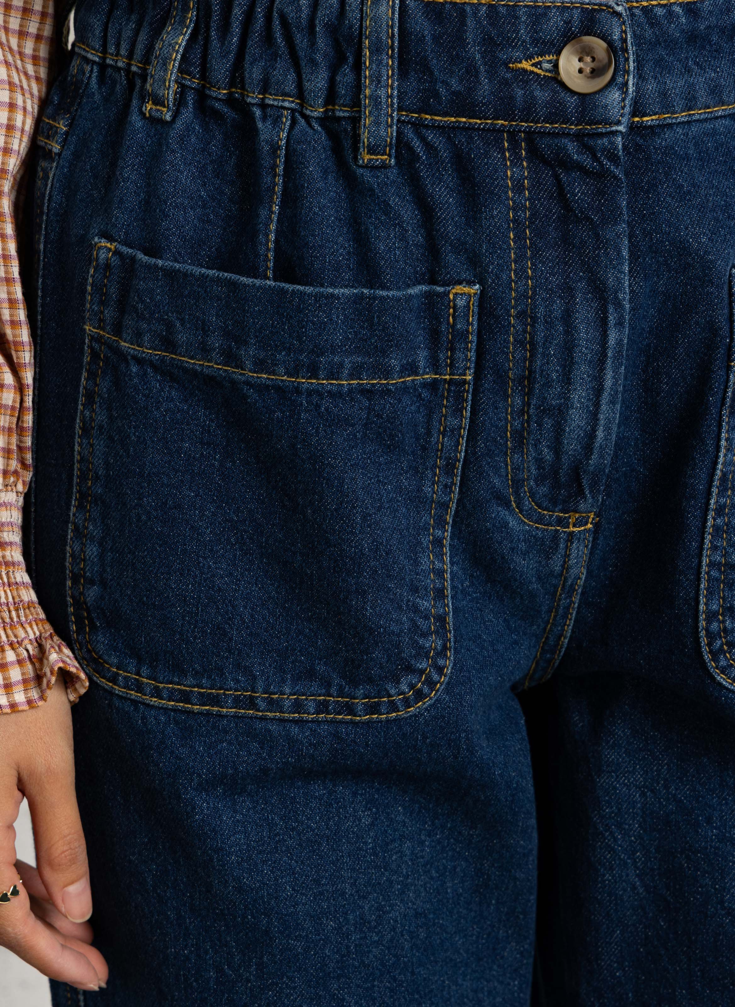 Jean droit en coton ARMOR LUX Bleu