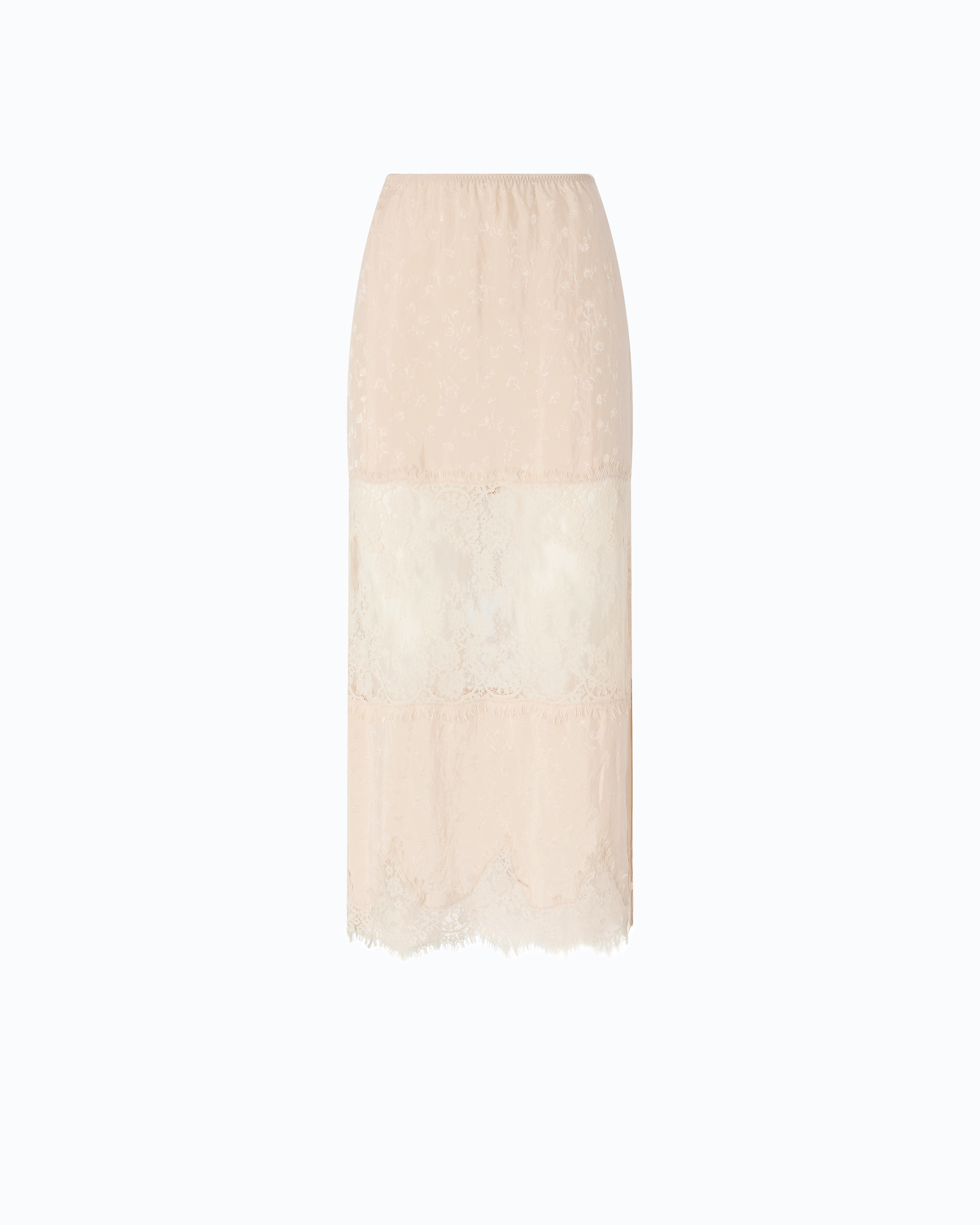 Lace pencil skirt PINKO Grey