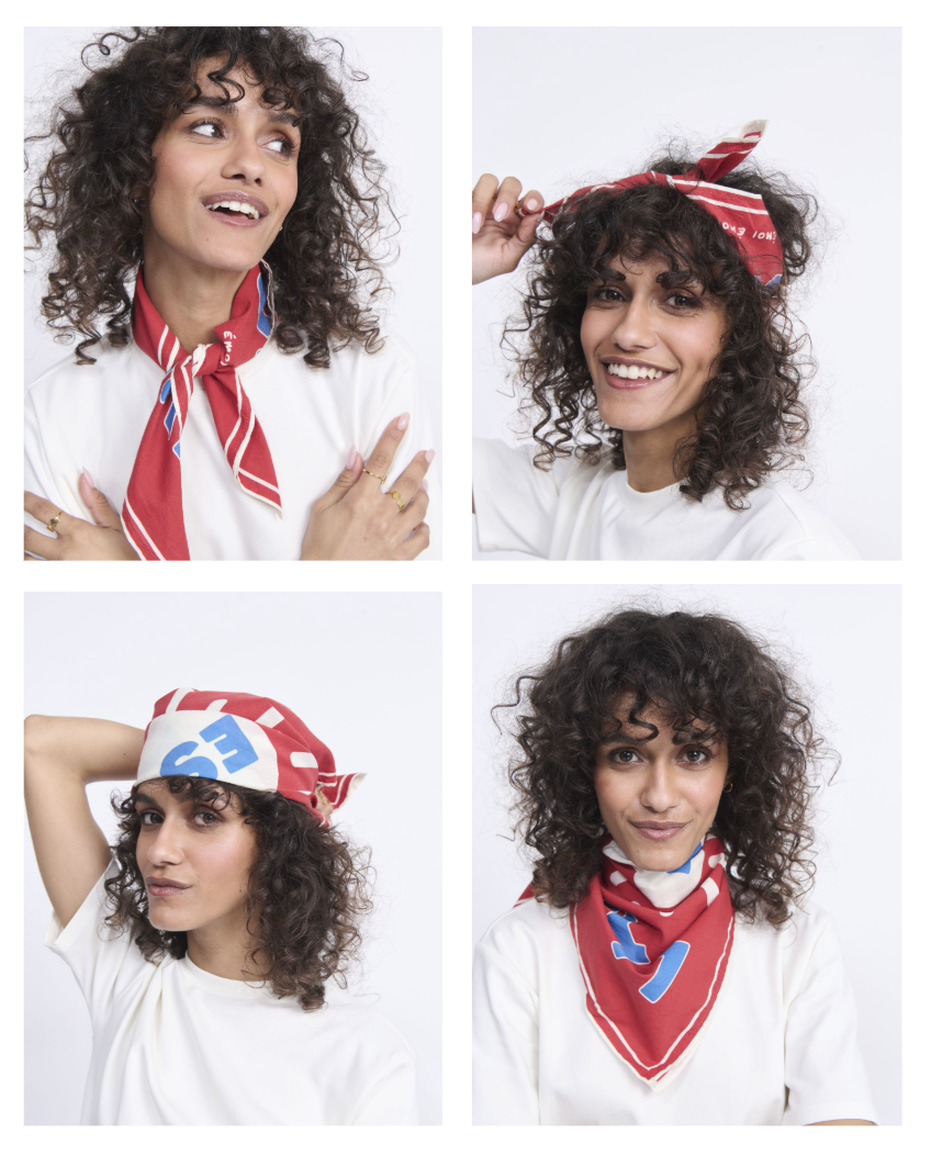The "Love Is Declared" Bandana EMOI EMOI Red