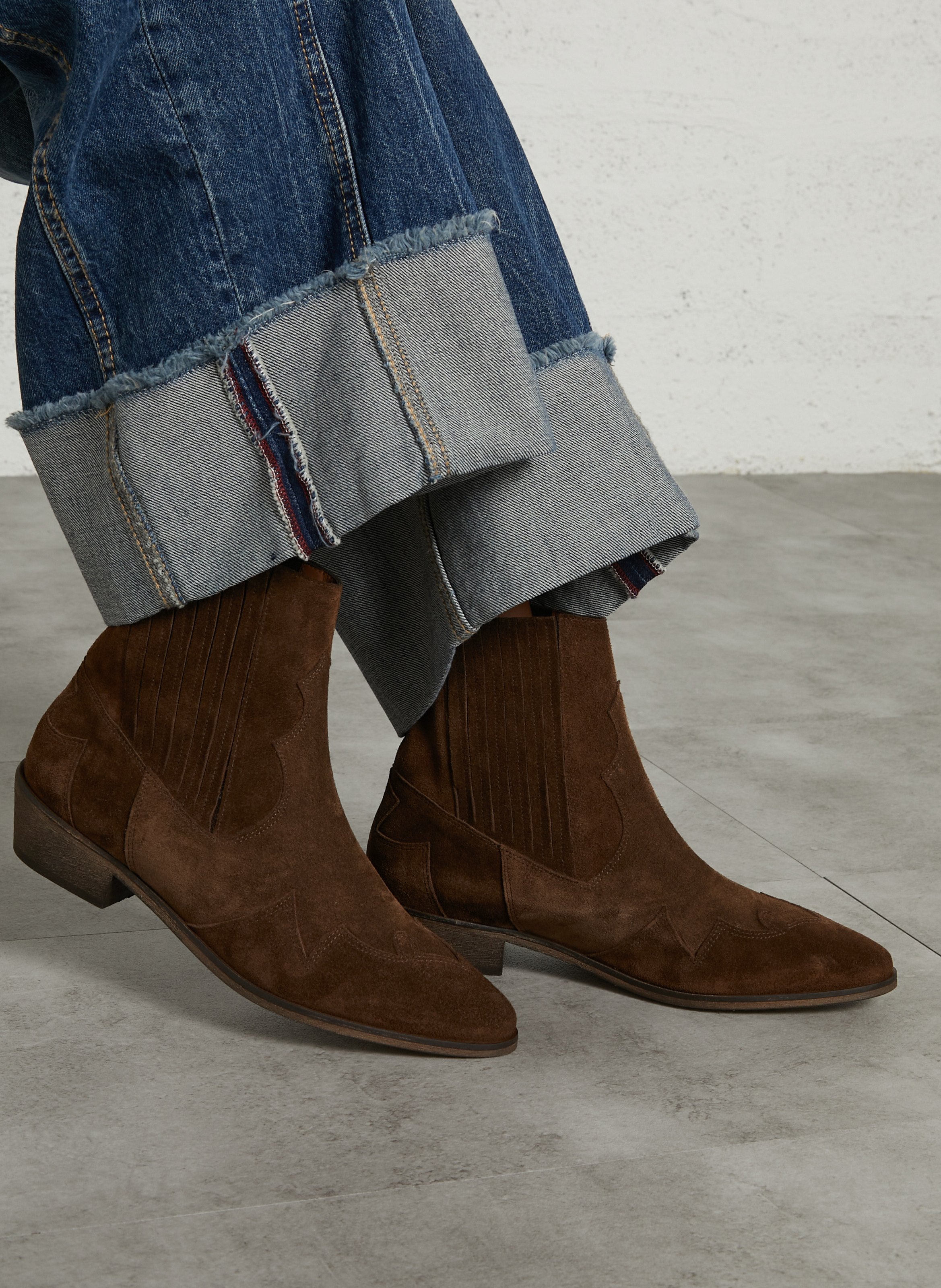 Bianca - Lederstiefeletten ANTHOLOGY PARIS Braun