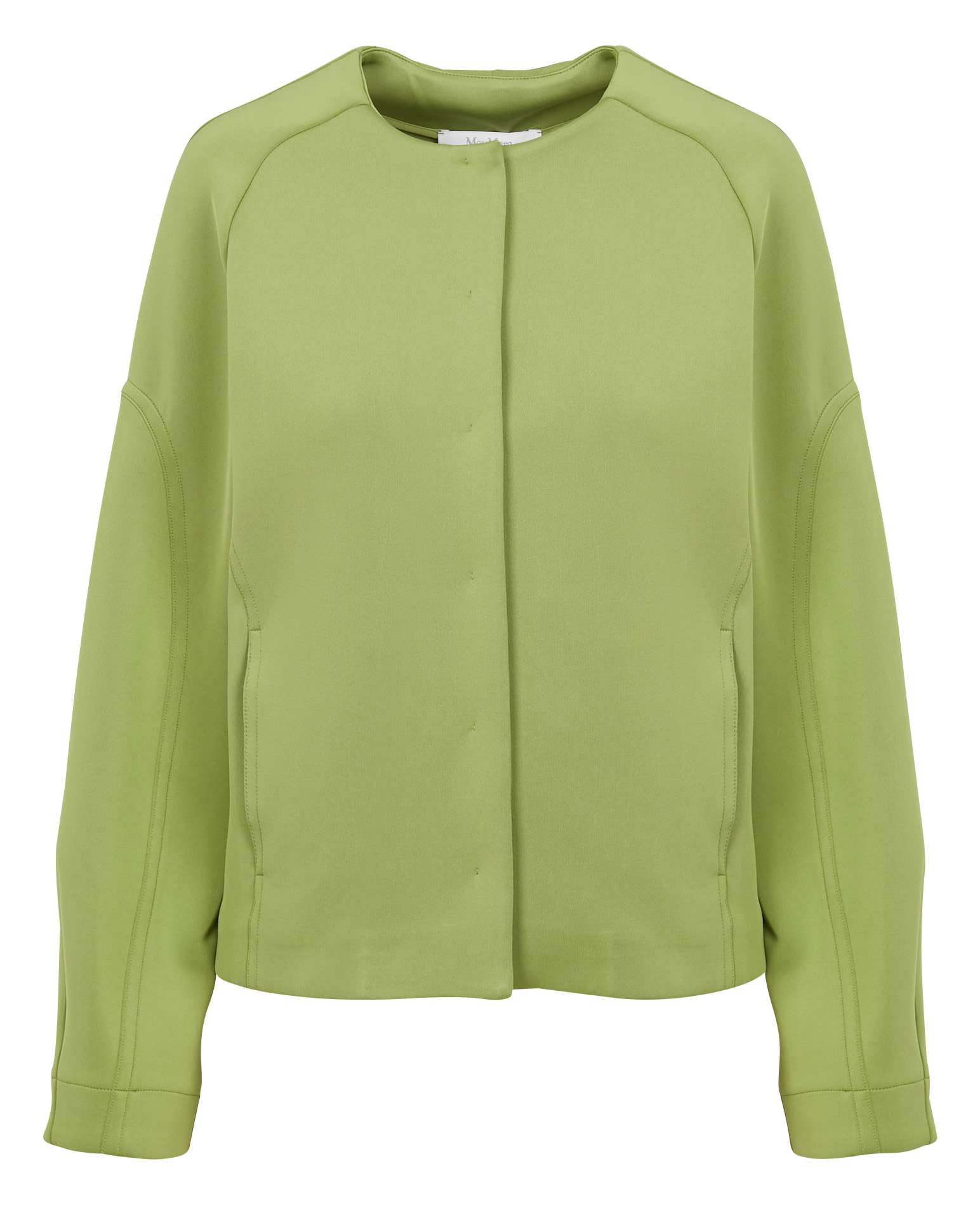 Straight round-neck jacket MAX MARA LEISURE Green