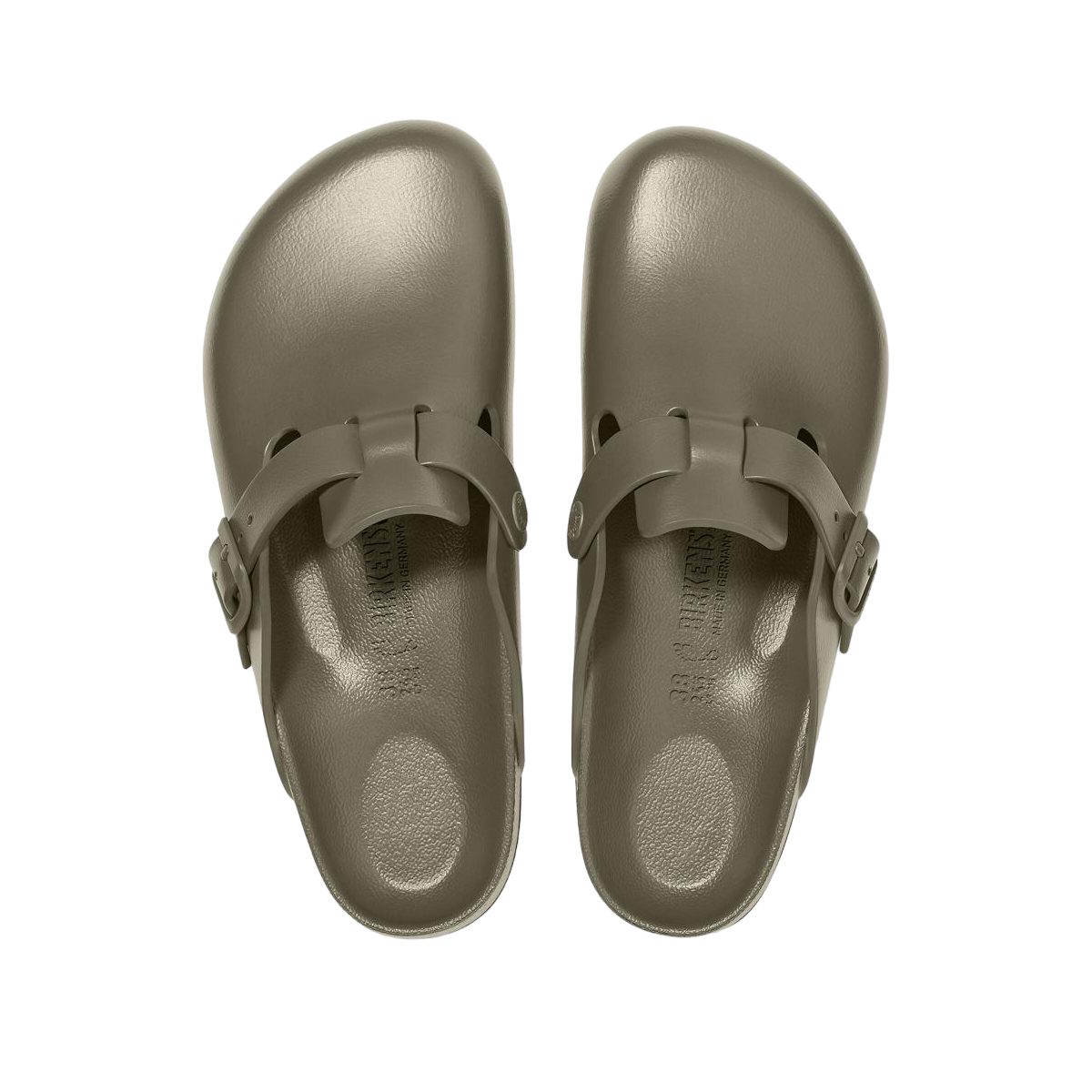 Faux leather sandals BIRKENSTOCK Green