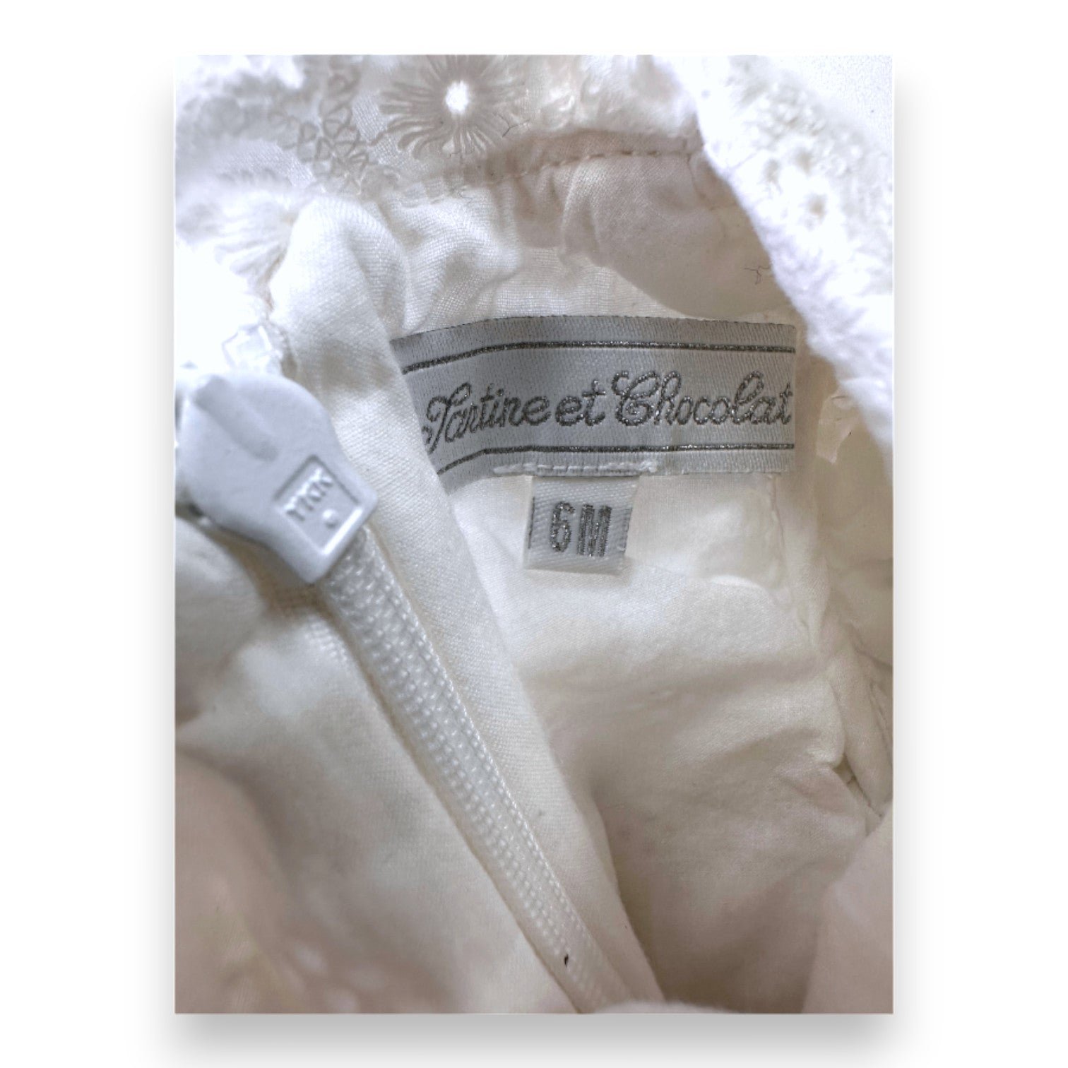 White baby dress - 6 months TARTINE ET CHOCOLAT - seconde-main White