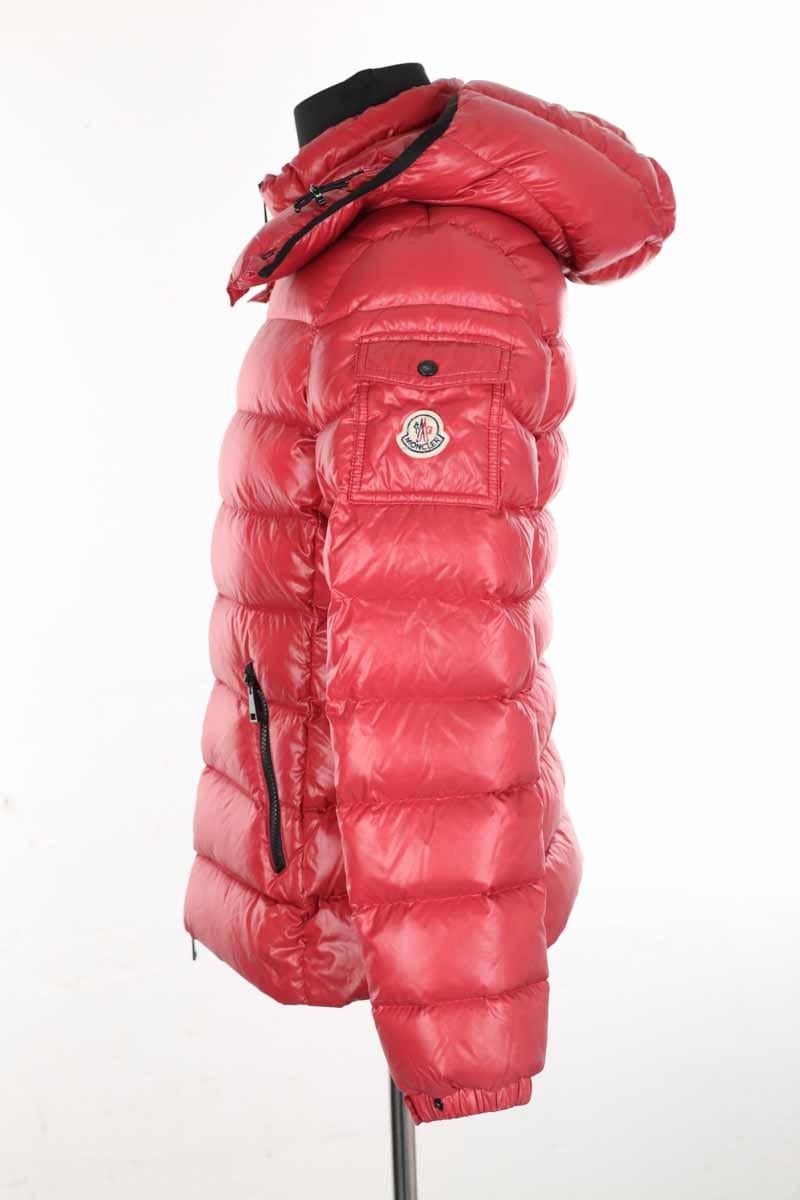 Lightweight quilted padded jacket with high neck MONCLER - Seconde Main Red