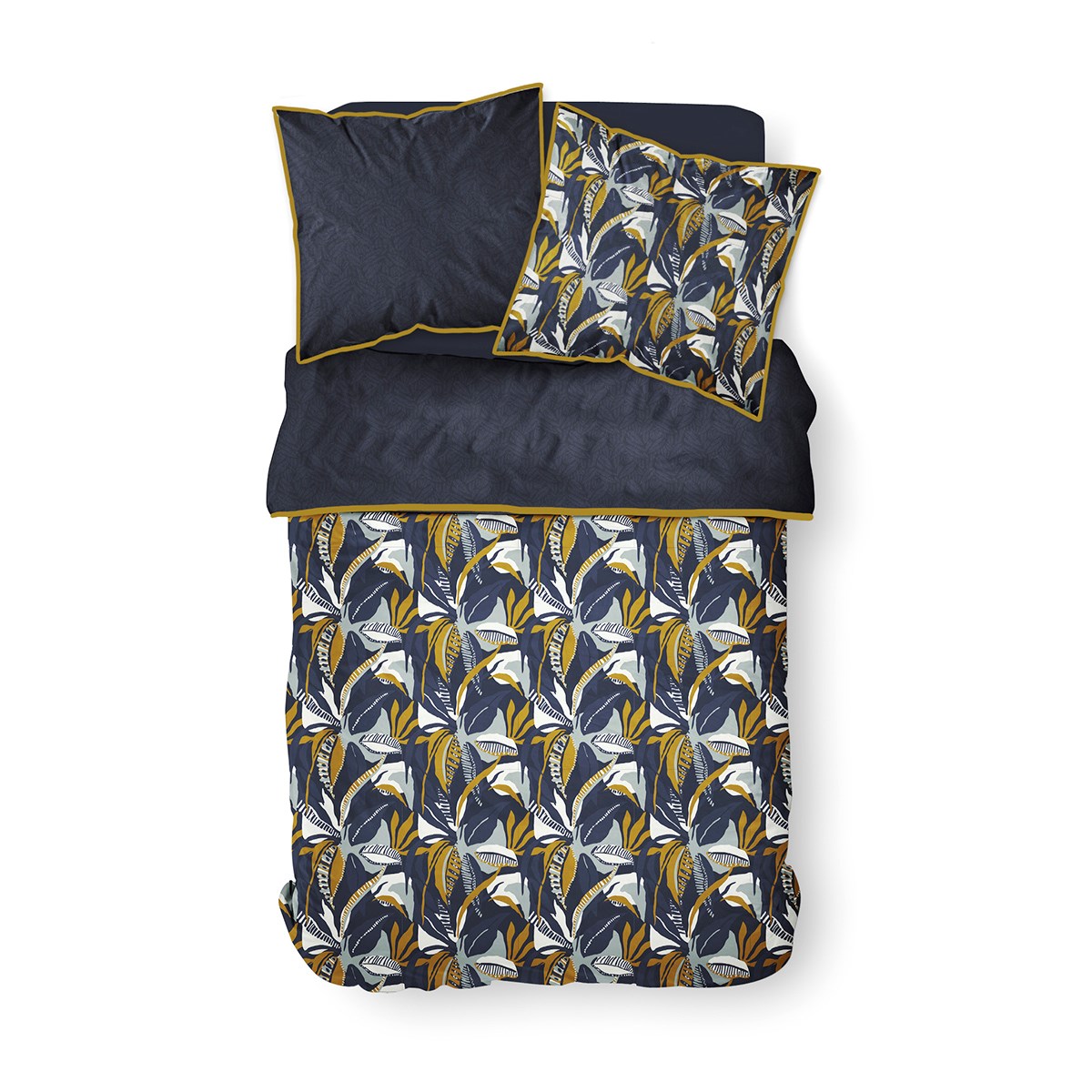 Printed cotton bedding set TODAY LINGE DE MAISON Blue