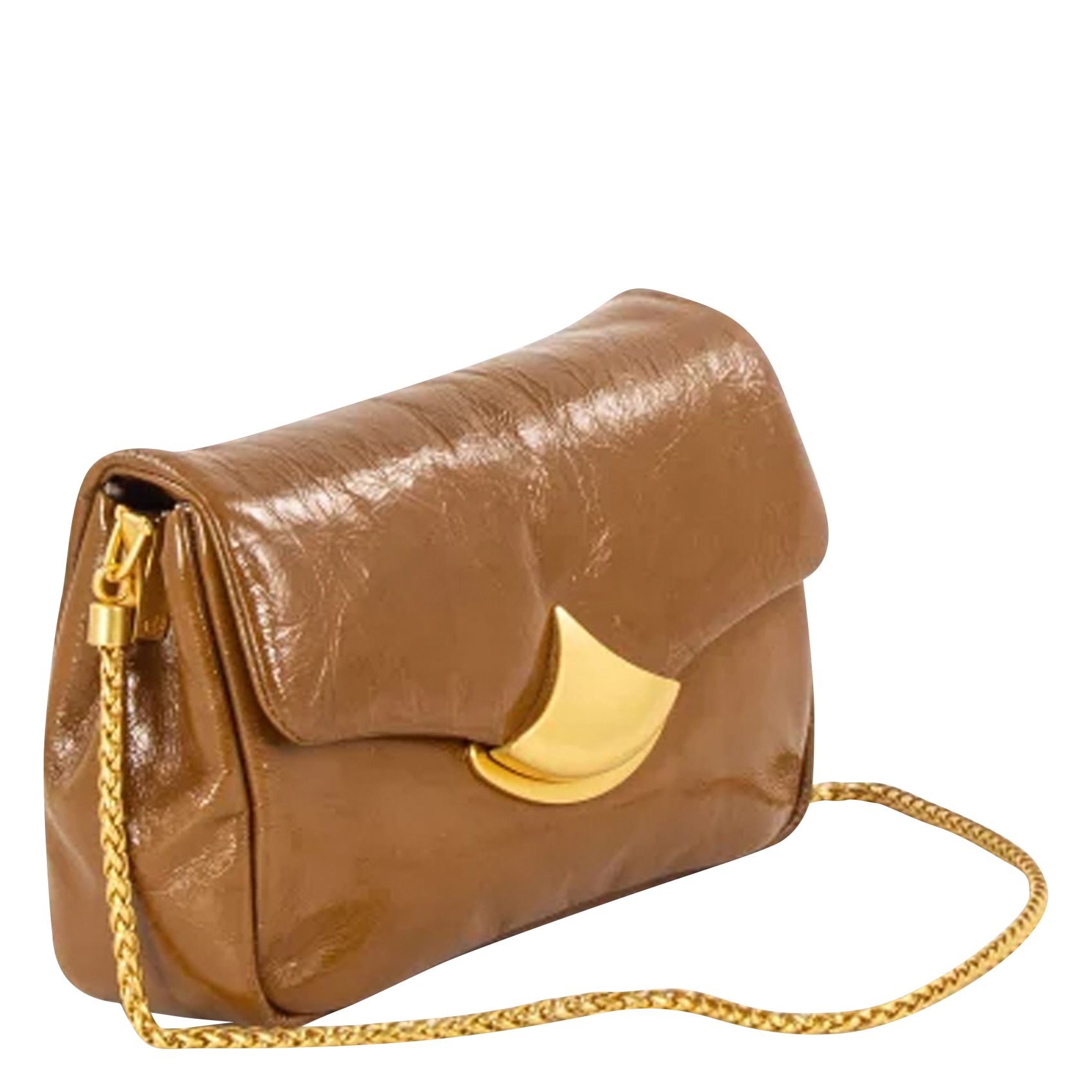 Sac bandoulière en cuir vernis SESSUN Rouge