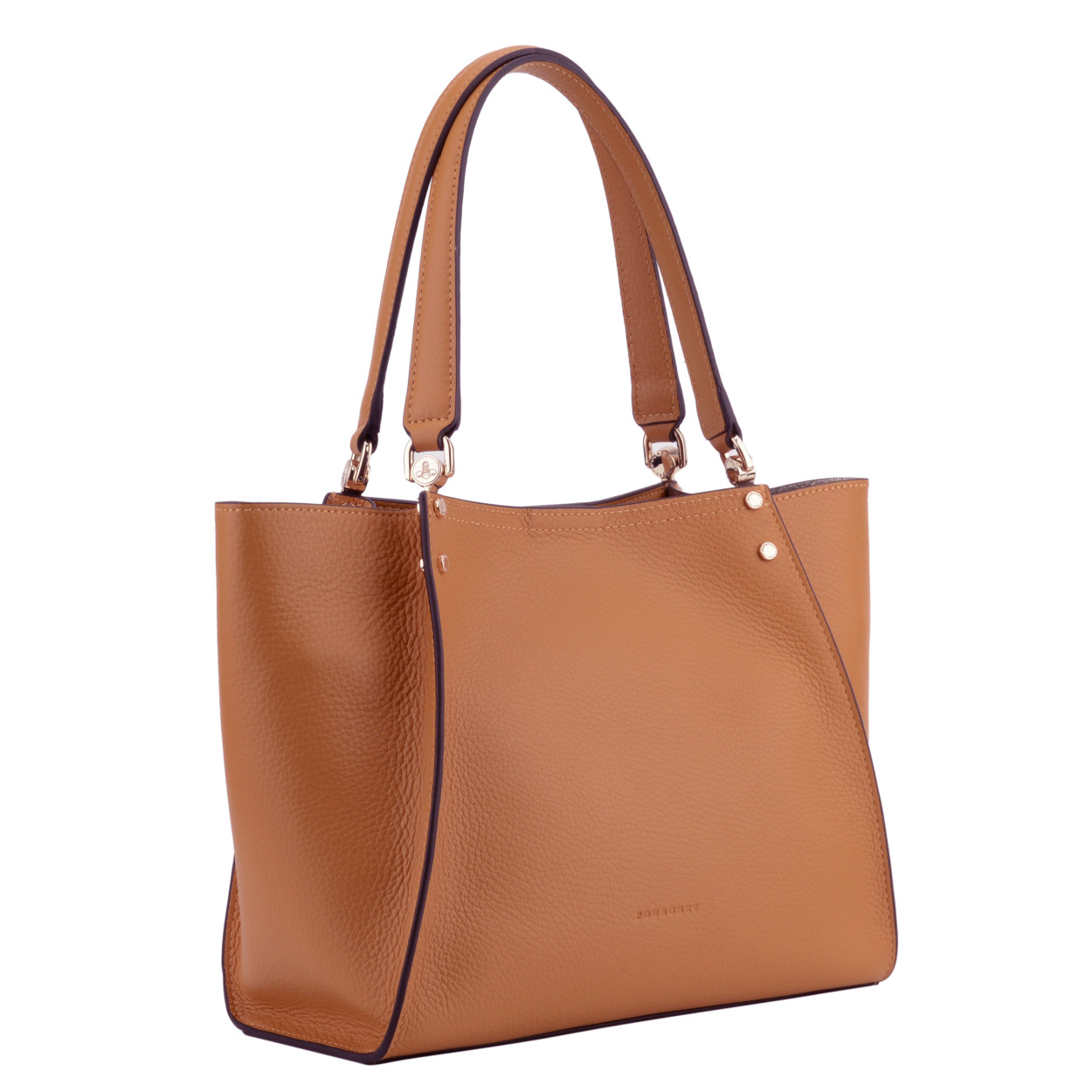 Billy L leather bag  POURCHET Golden