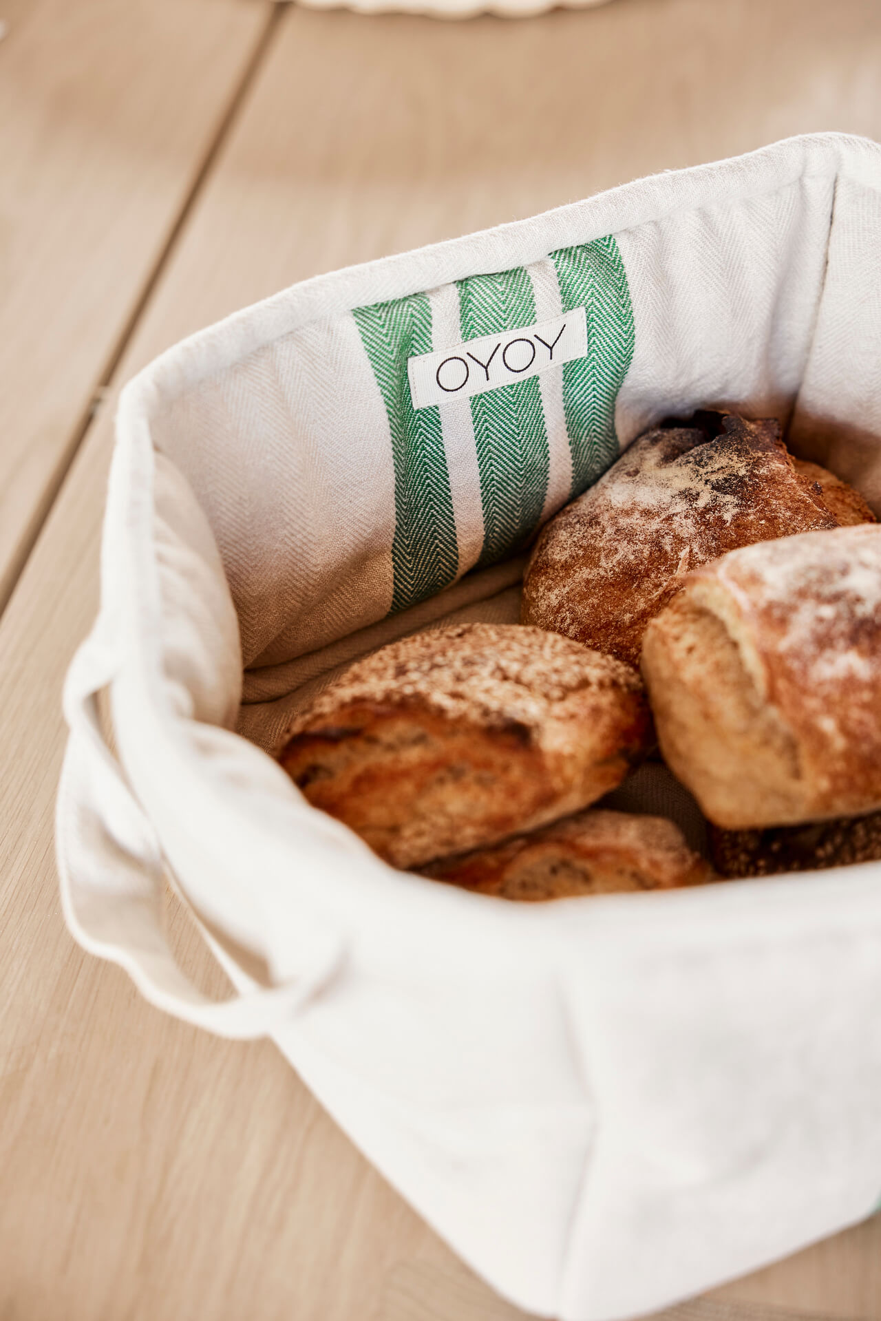 Cotton bread basket OYOY LIVING DESIGN Green