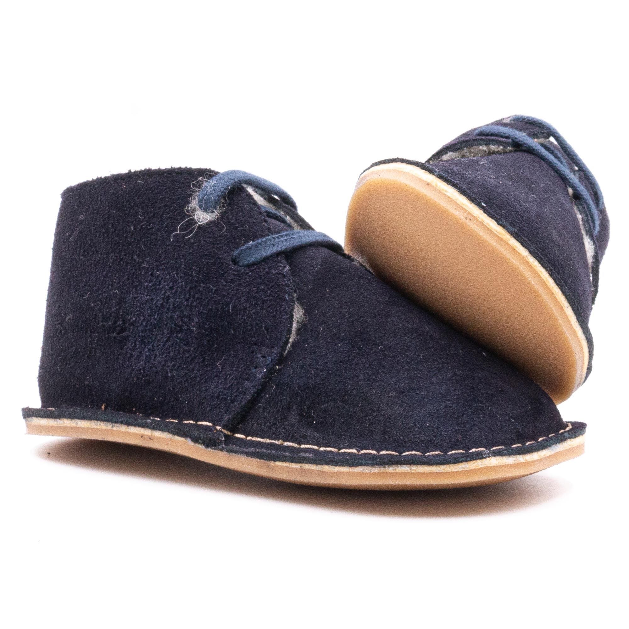 Baby lined slipper Boni & Sidonie Blue
