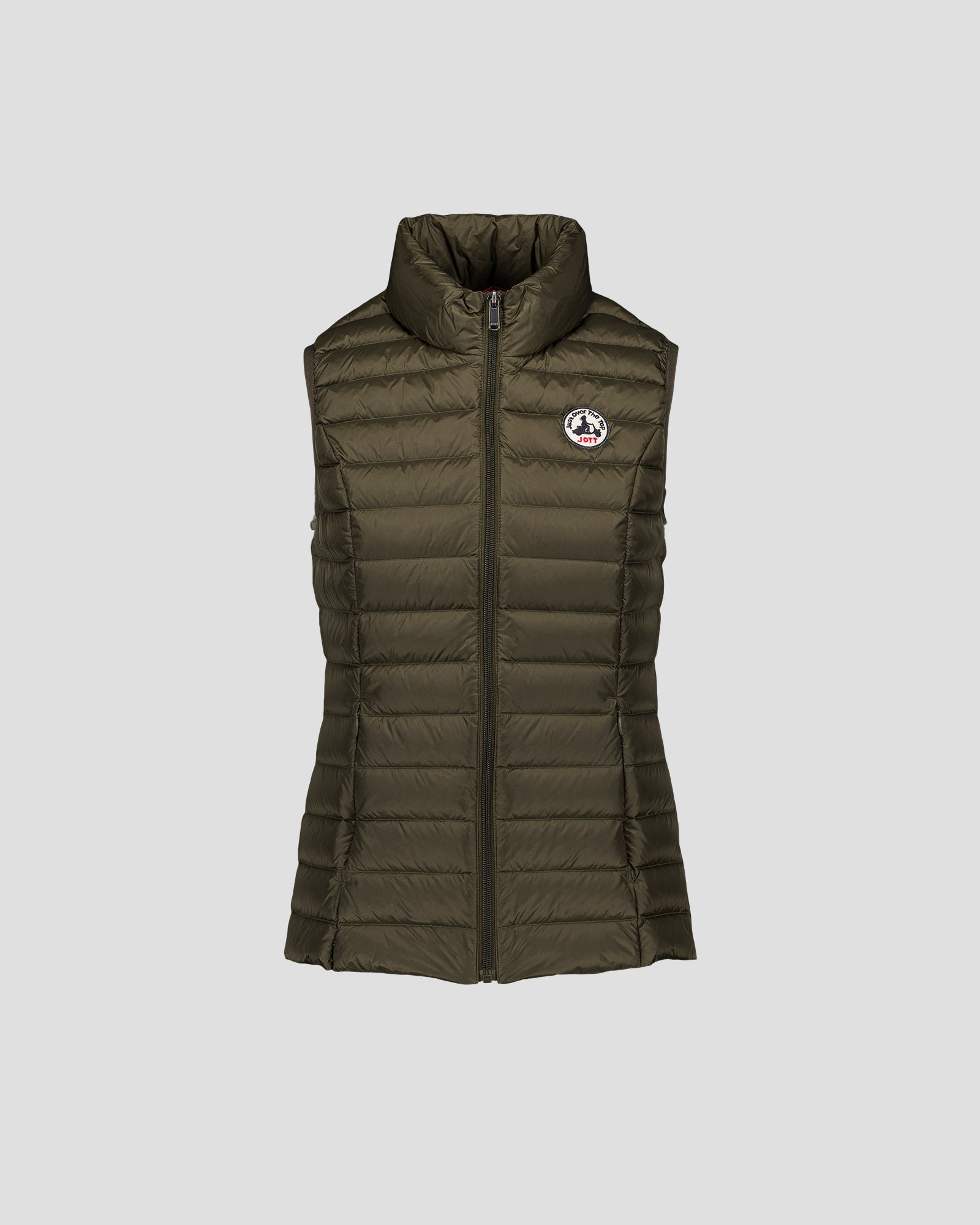 Sleeveless lightweight down vest seda JOTT Green