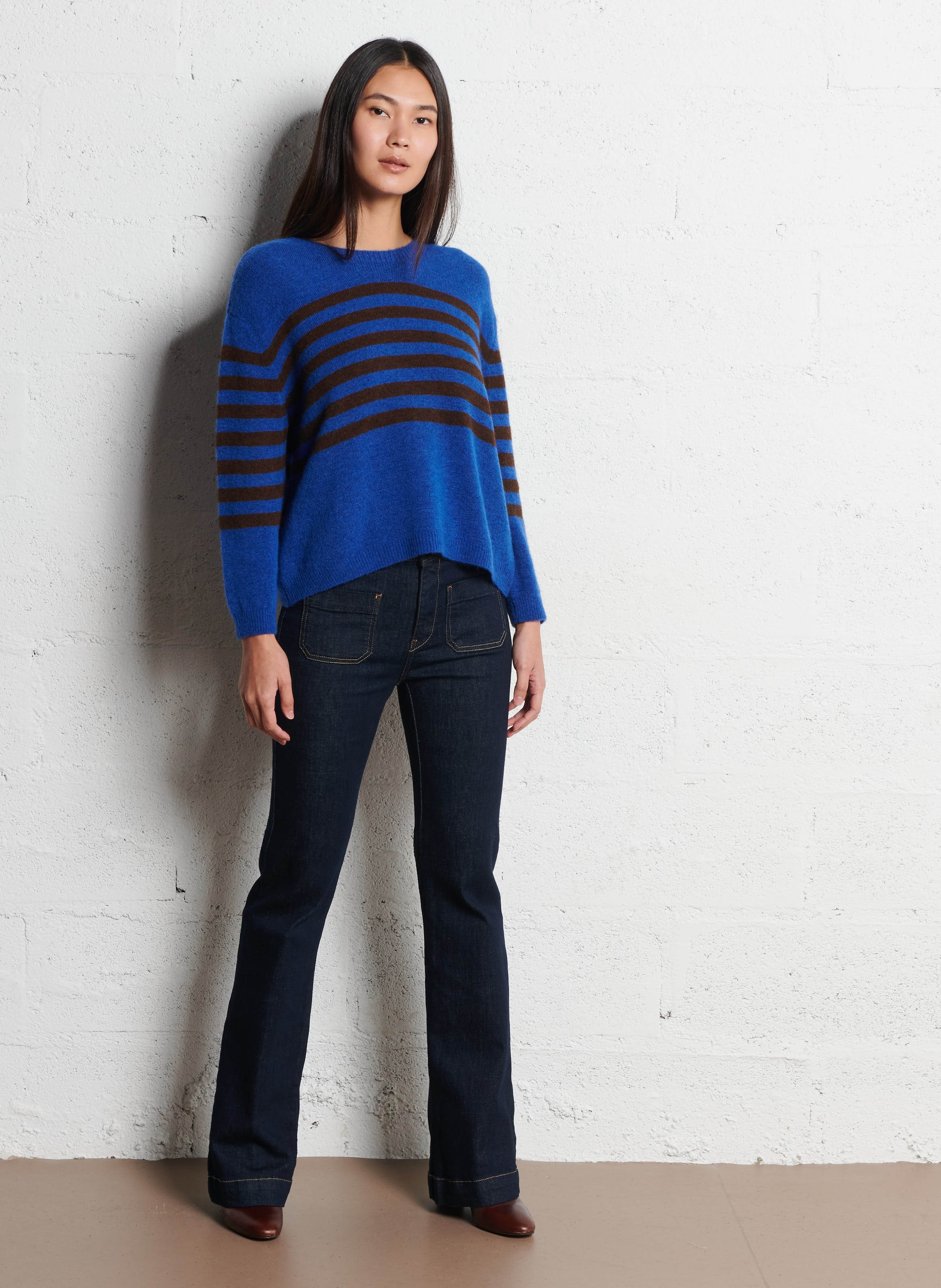 Bootcut-jeans | katoenblend ACQUAVERDE Blauw