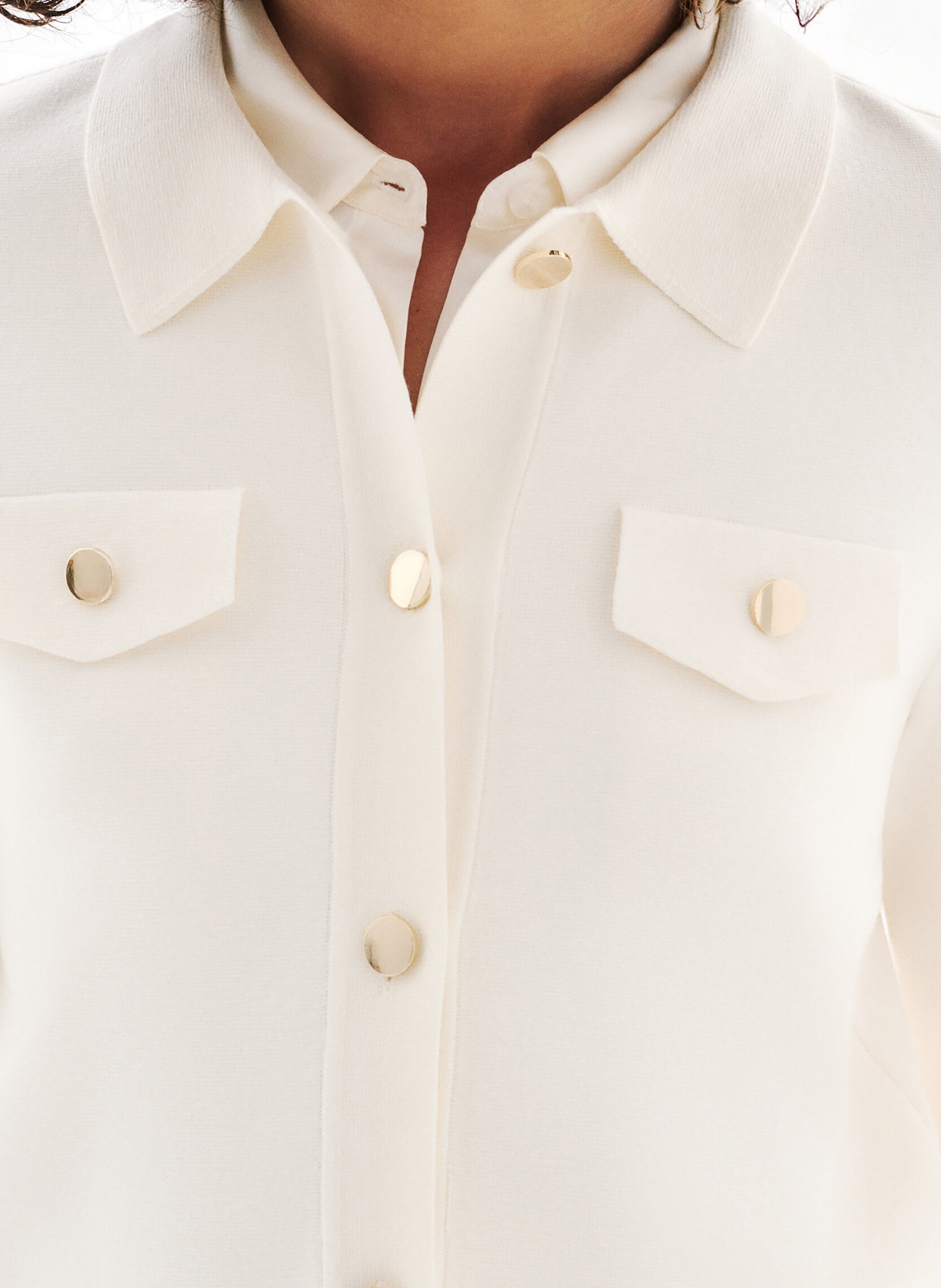 Shirt collar vest CAROLL Beige