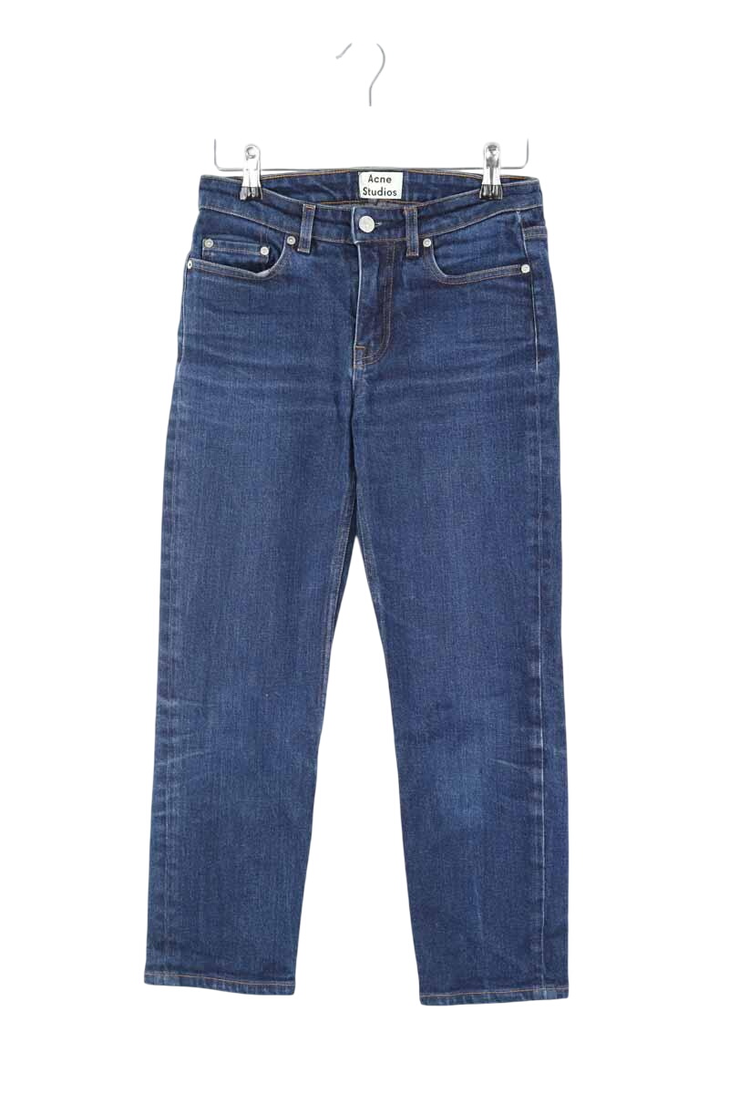 Cotton skinny jeans ACNE STUDIOS - Seconde Main Blue