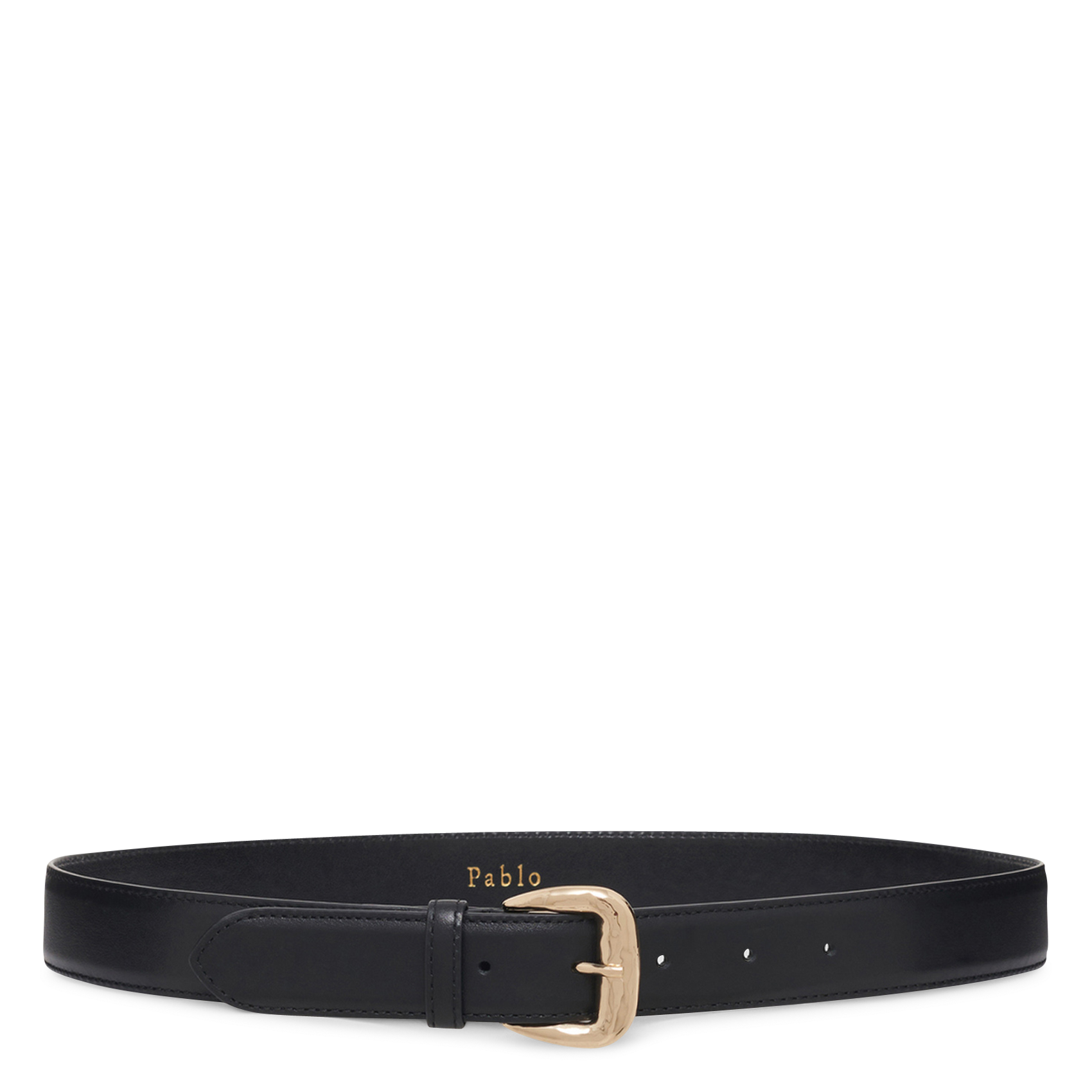 Ceinture réglable à boucle en cuir PABLO