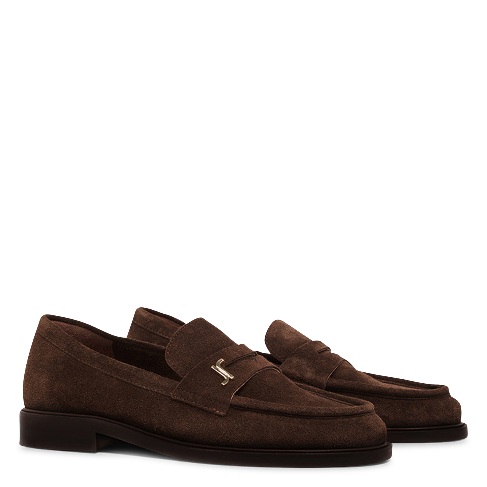 Leather loafers JONAK Brown