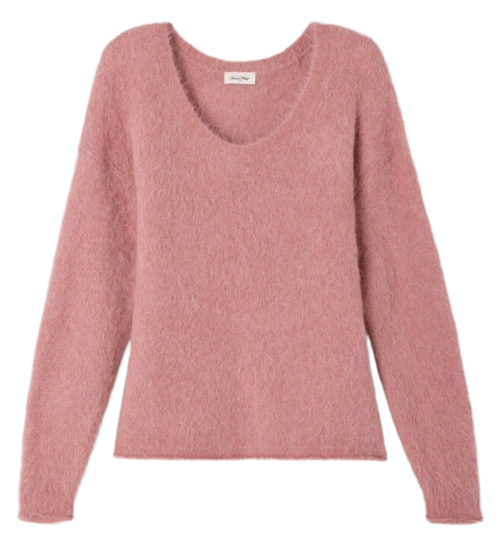 Pull col V en laine mélangée AMERICAN VINTAGE Rose