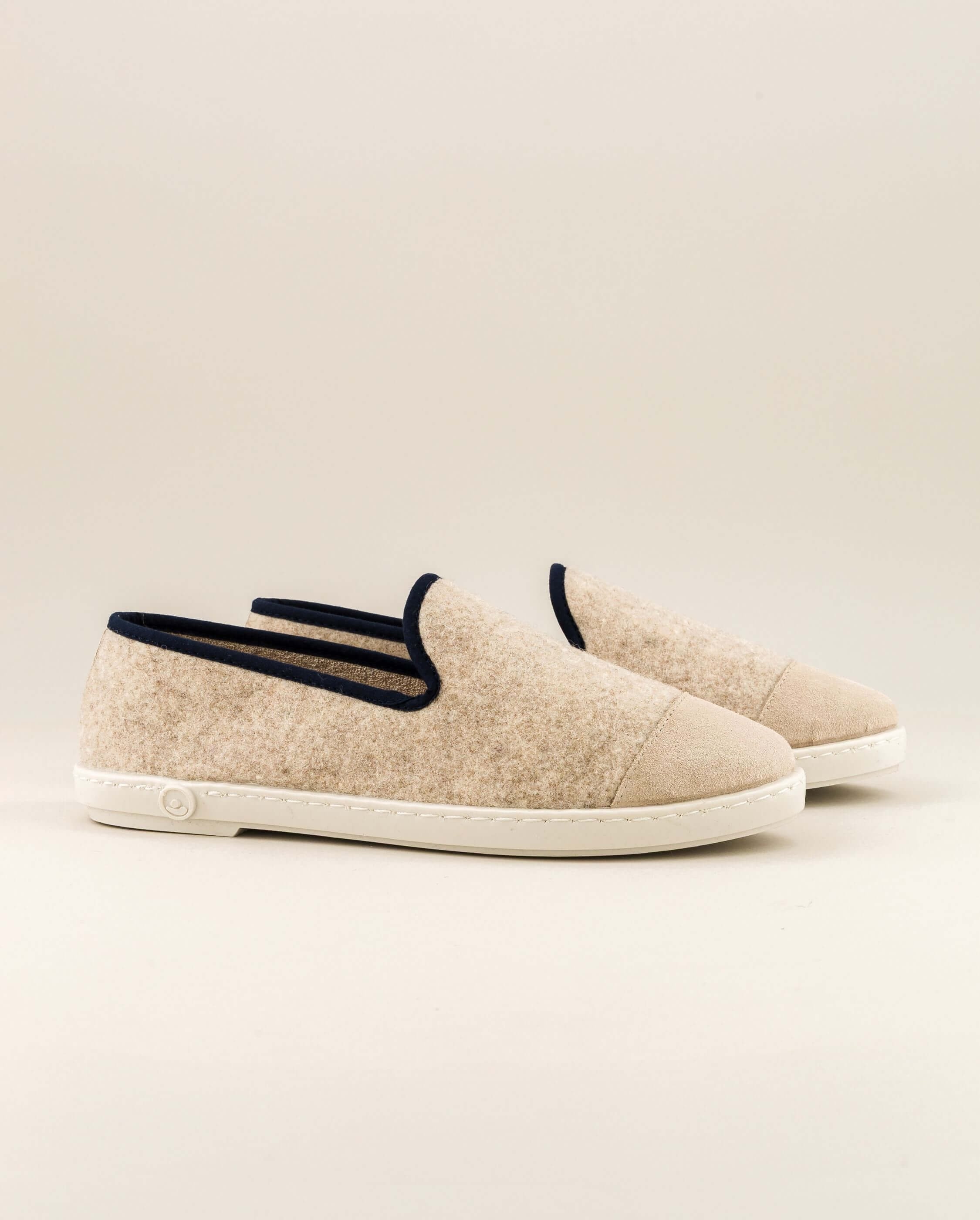 Women's wool slipper, night beige ANGARDE Beige
