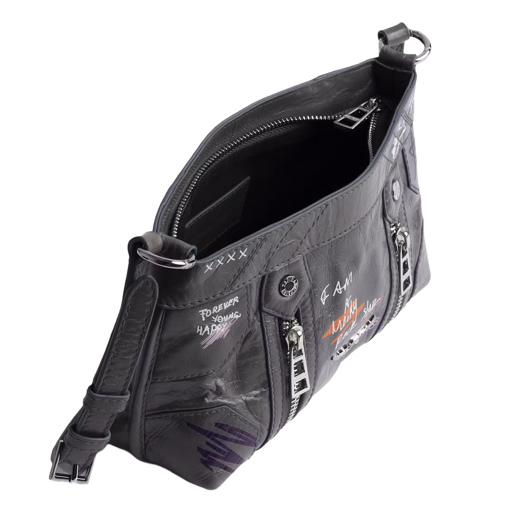 Leather crossbody bag ZADIG&VOLTAIRE Grey