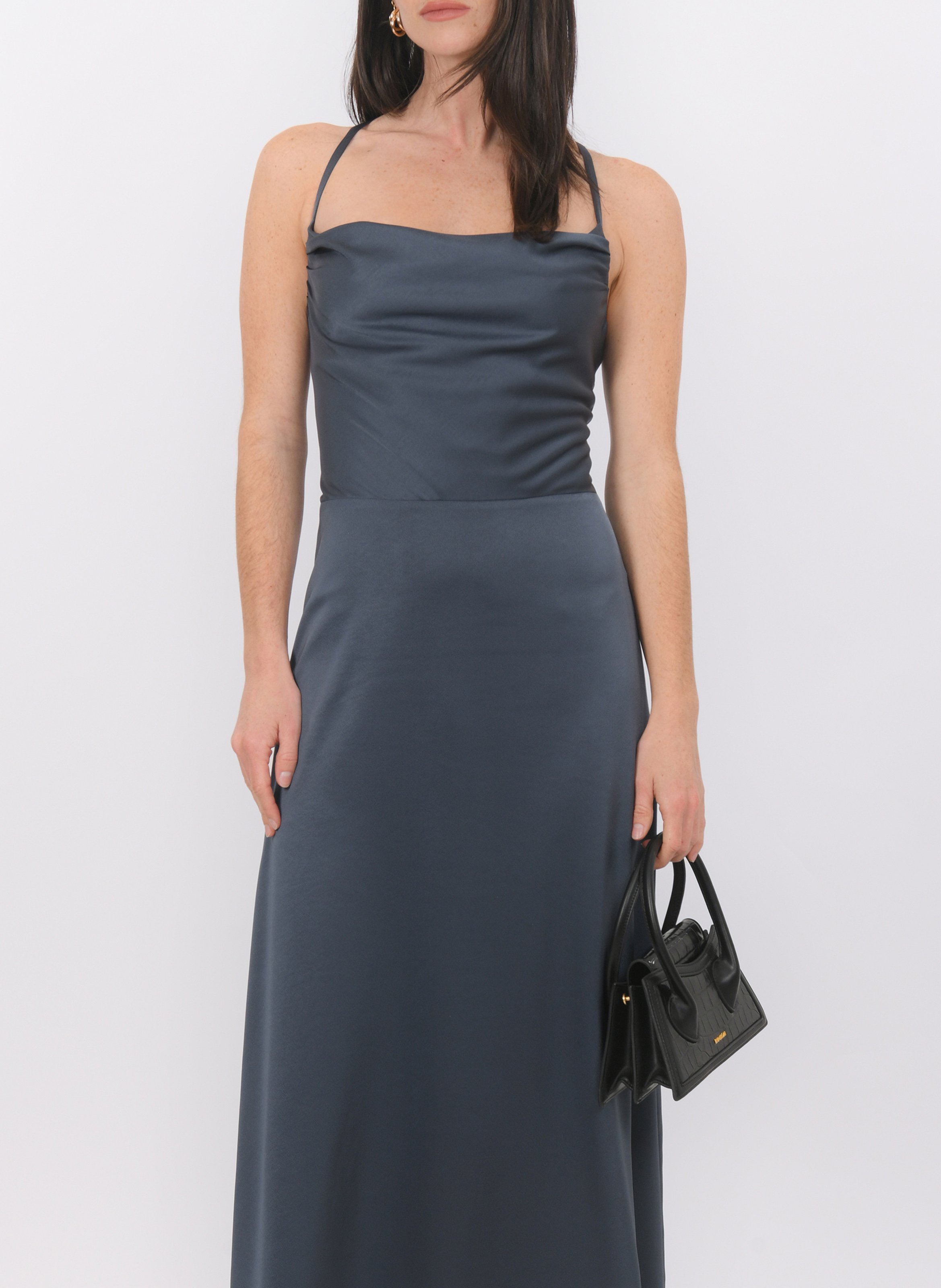 Lange jurk met coltrui KOOKAI Grijs