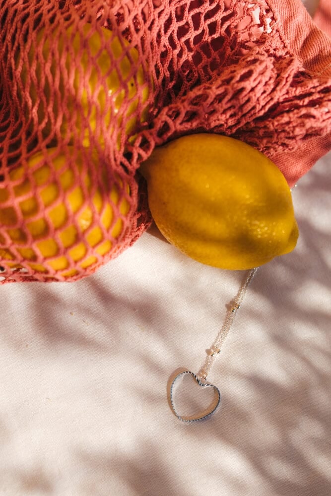 Silver plated heart pendant Silver