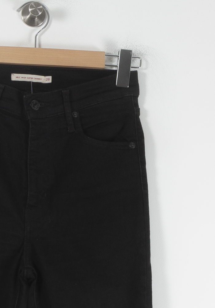 Cropped slim jeans with studs LEVI'S - Seconde main Black