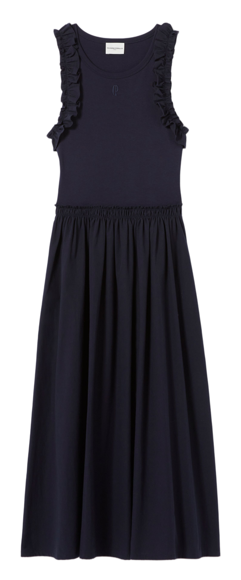 Robe midi col rond CLAUDIE PIERLOT Bleu