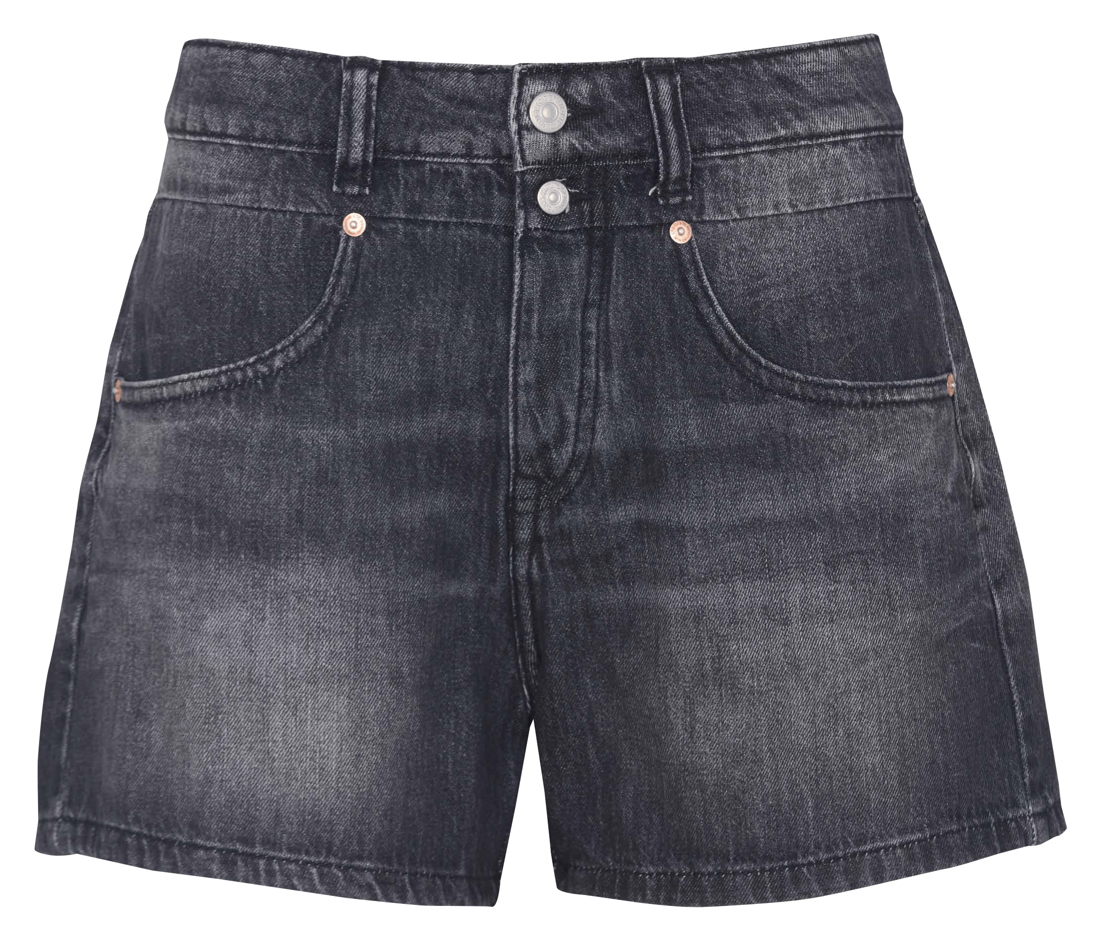 Short court en denim  LE TEMPS DES CERISES Noir