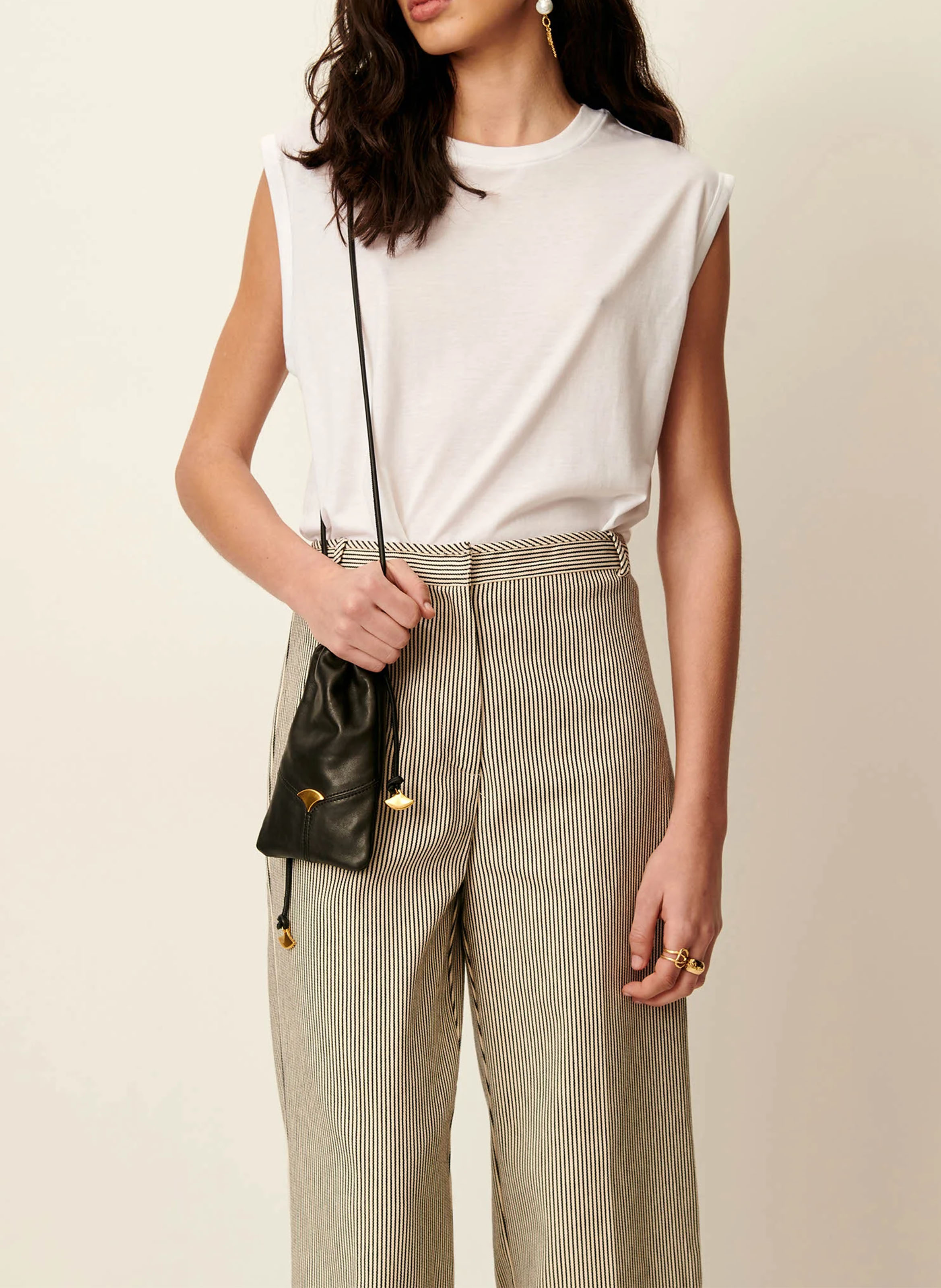 Pochette de téléphone en cuir SESSUN Noir