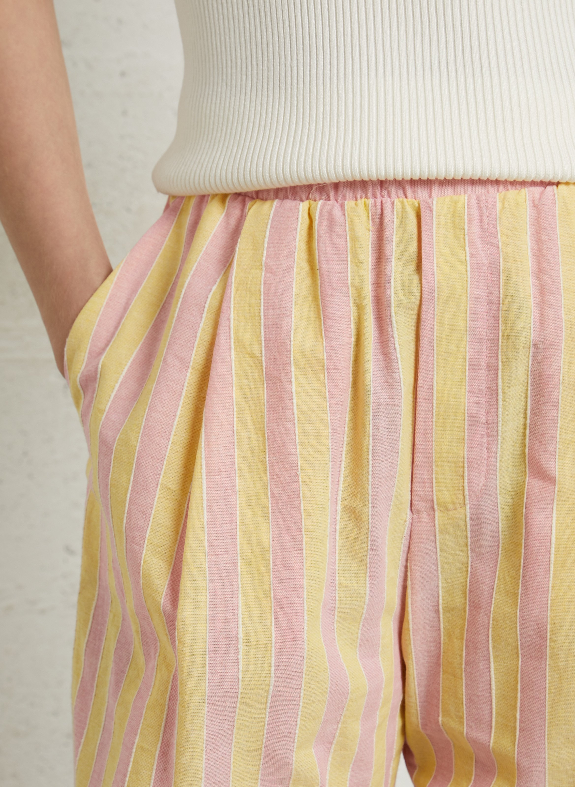 Chino van katoenmix IMPERIAL Geel