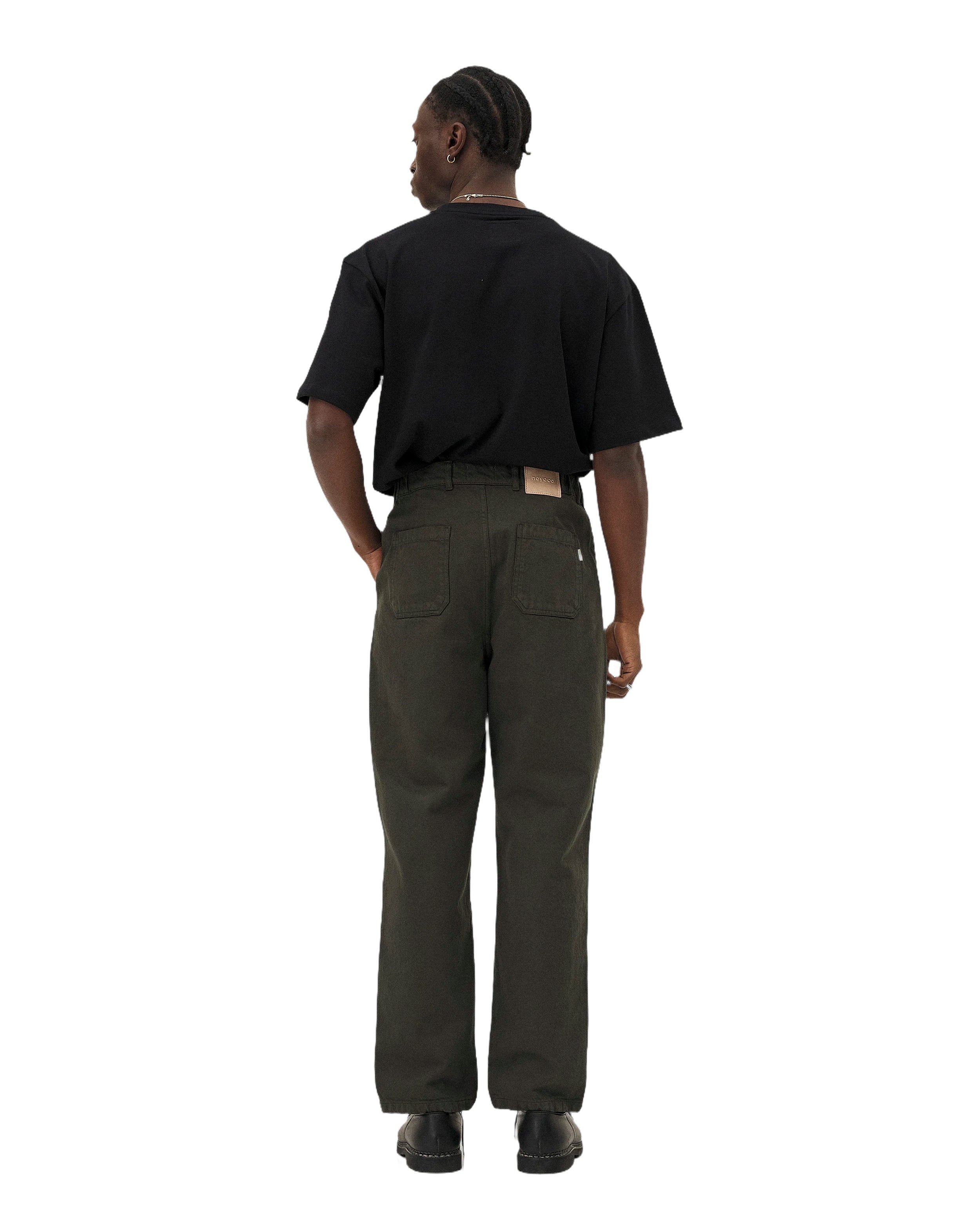 Wide leg jeans khaki Noyoco Green