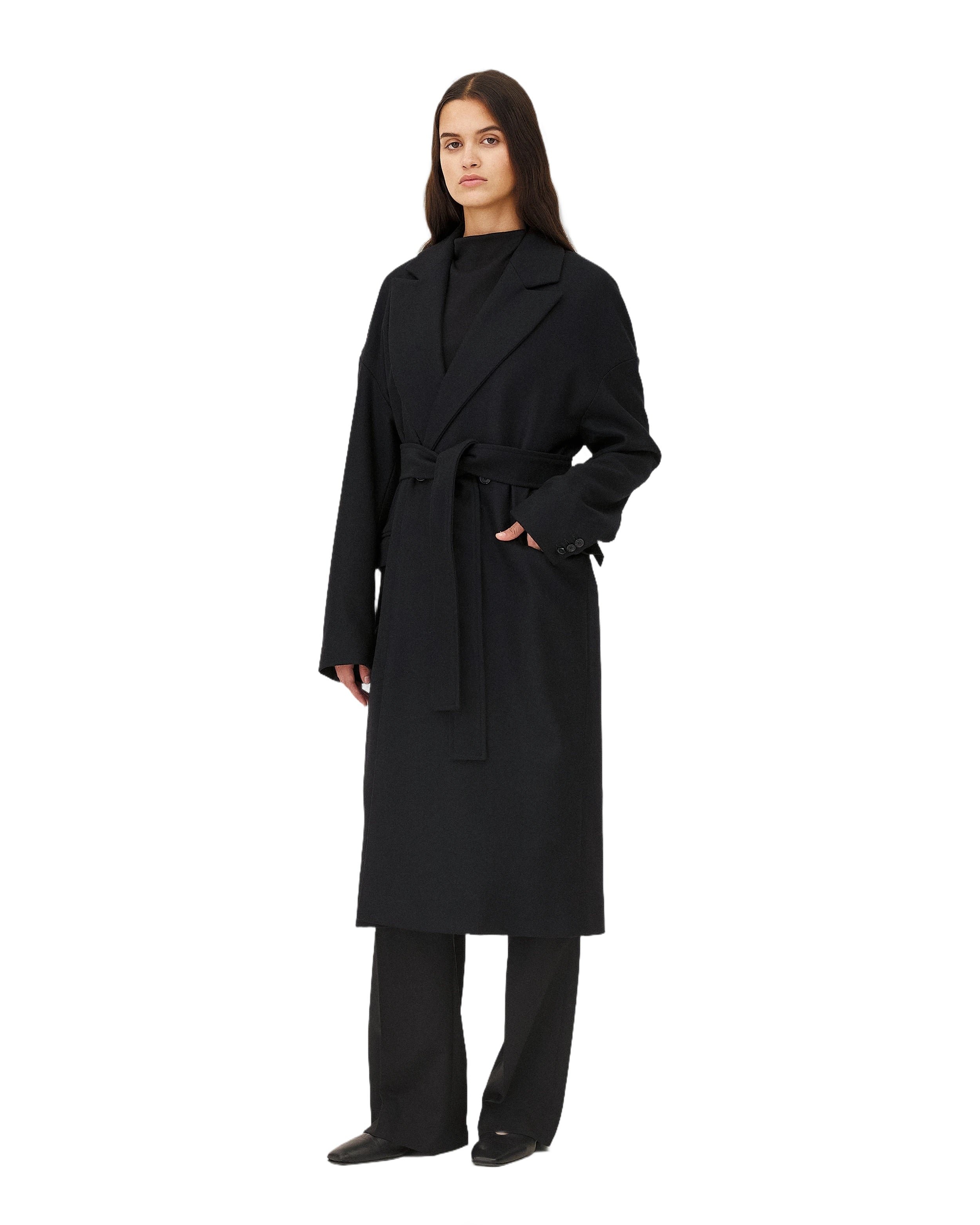 Classic Coat CASPA MIDNIGHT BLUE Noyoco Blue