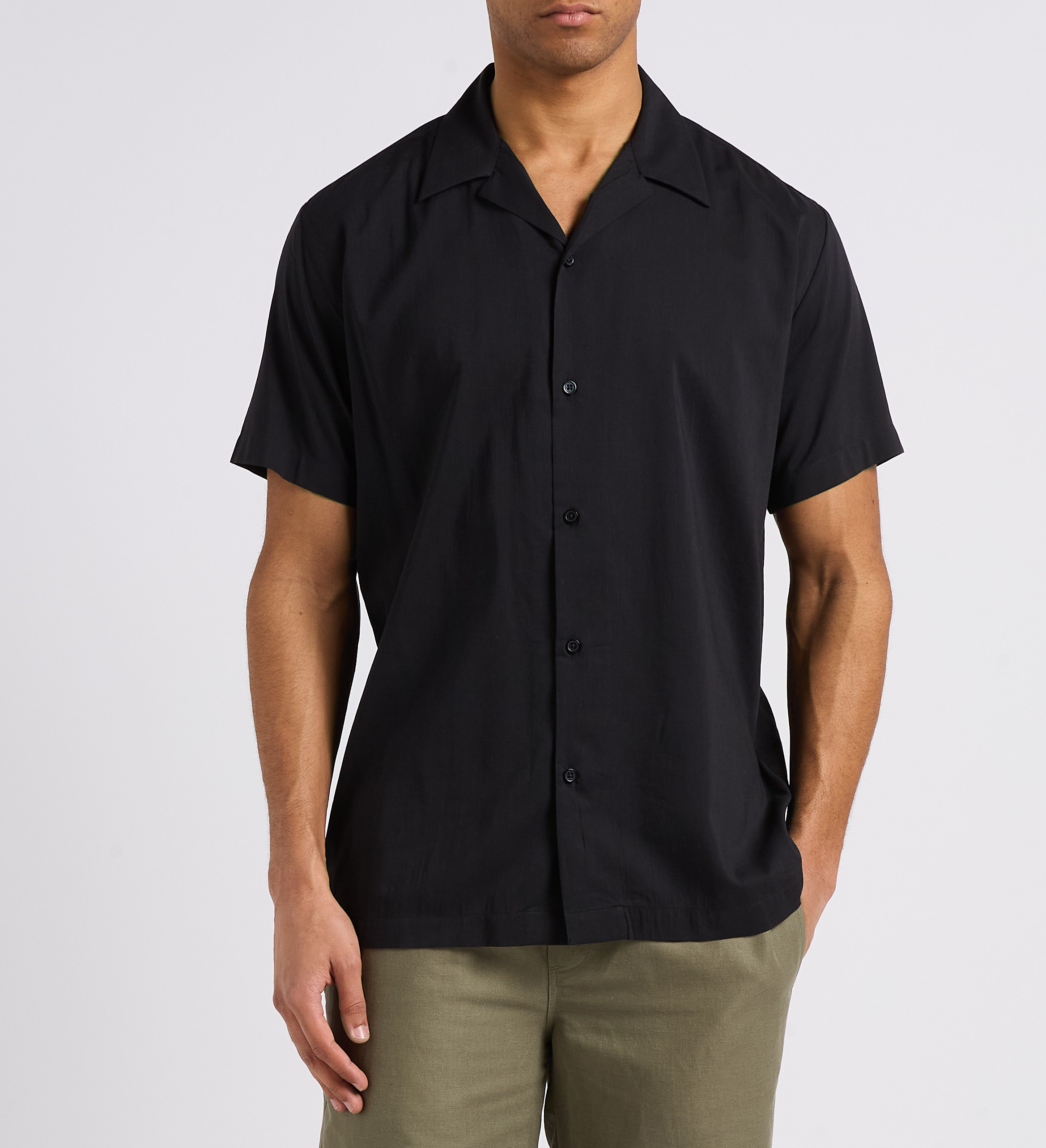 Regular-fit organic cotton-blend shirt SELECTED