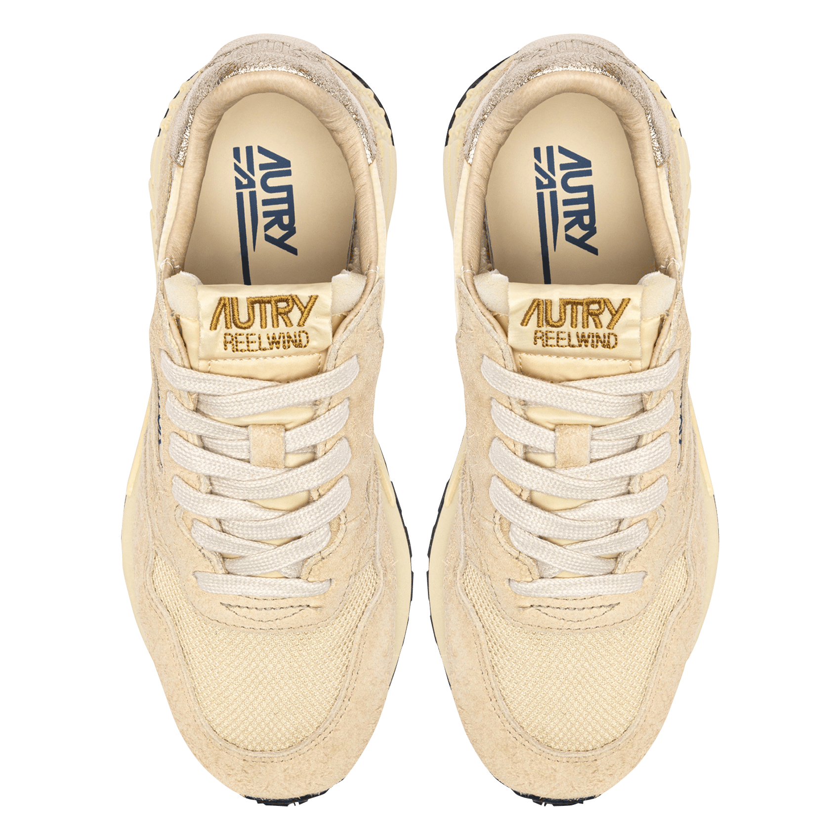 Baskets basses à lacets AUTRY Beige
