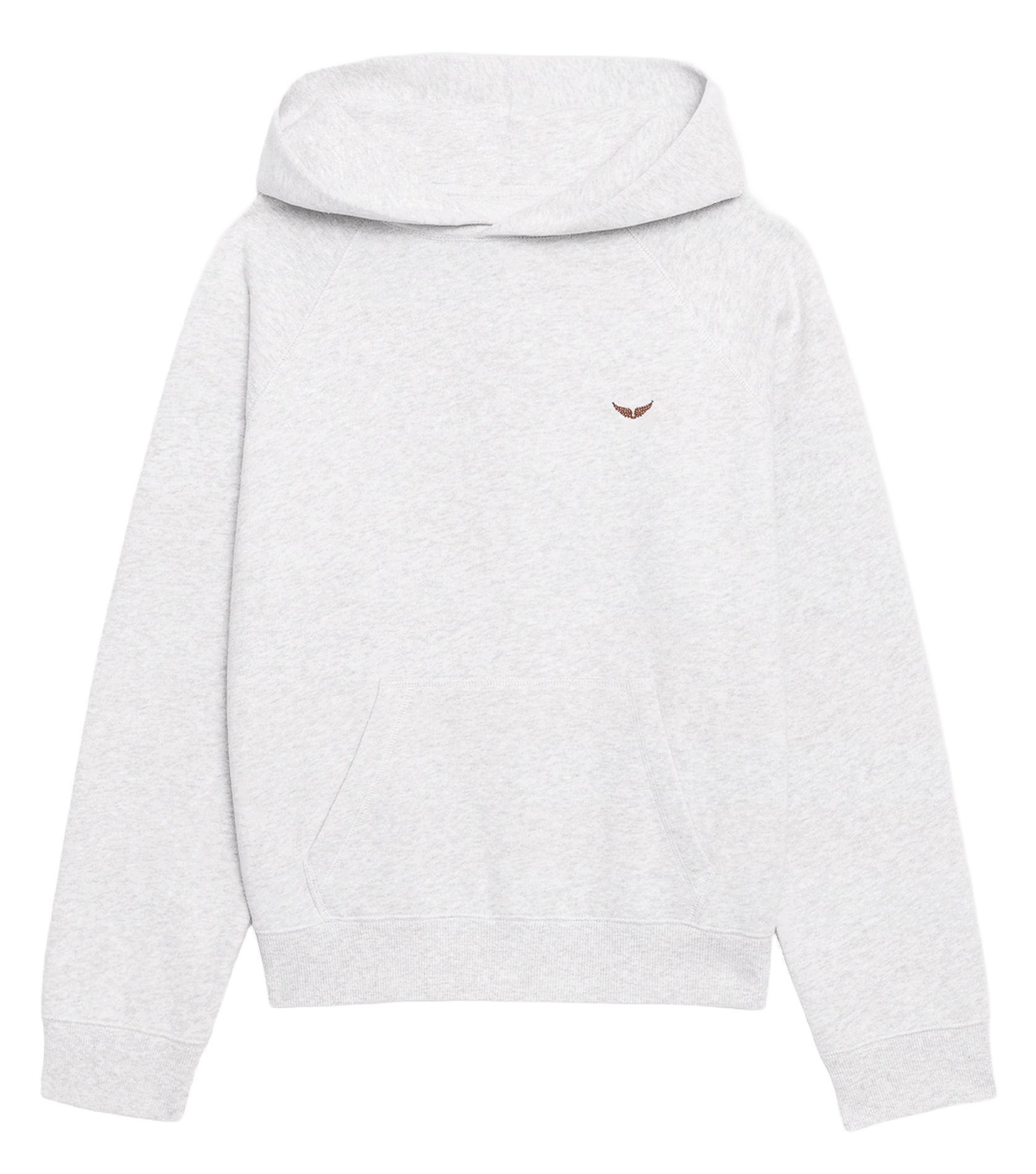 Katoenen, oversized sweater met capuchon ZADIG&VOLTAIRE Grijs