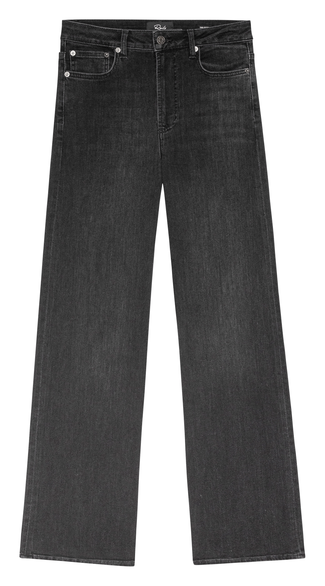 Cotton-blend flared jeans RAILS Black