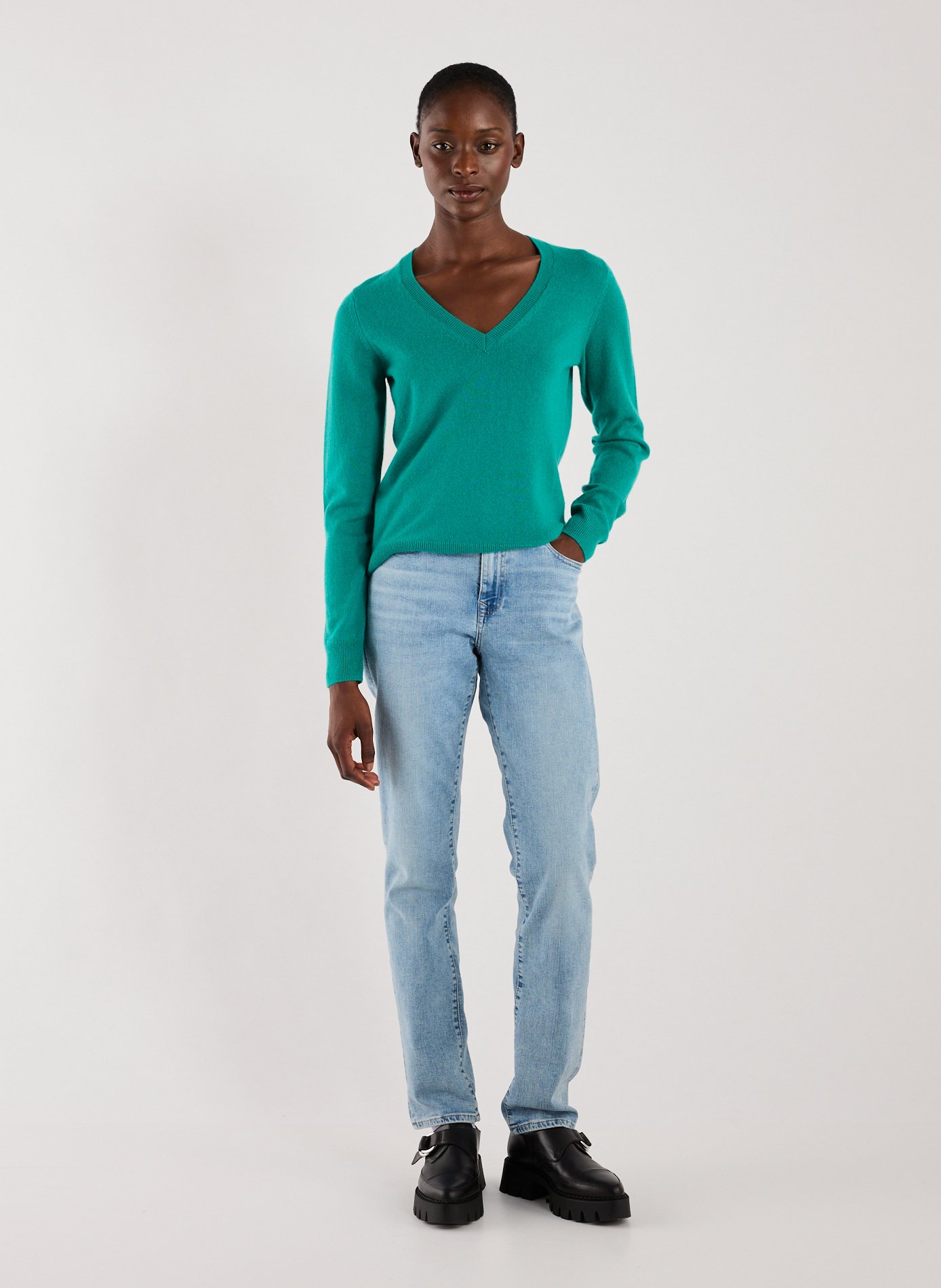 Cashmere sweater AU PRINTEMPS PARIS Green