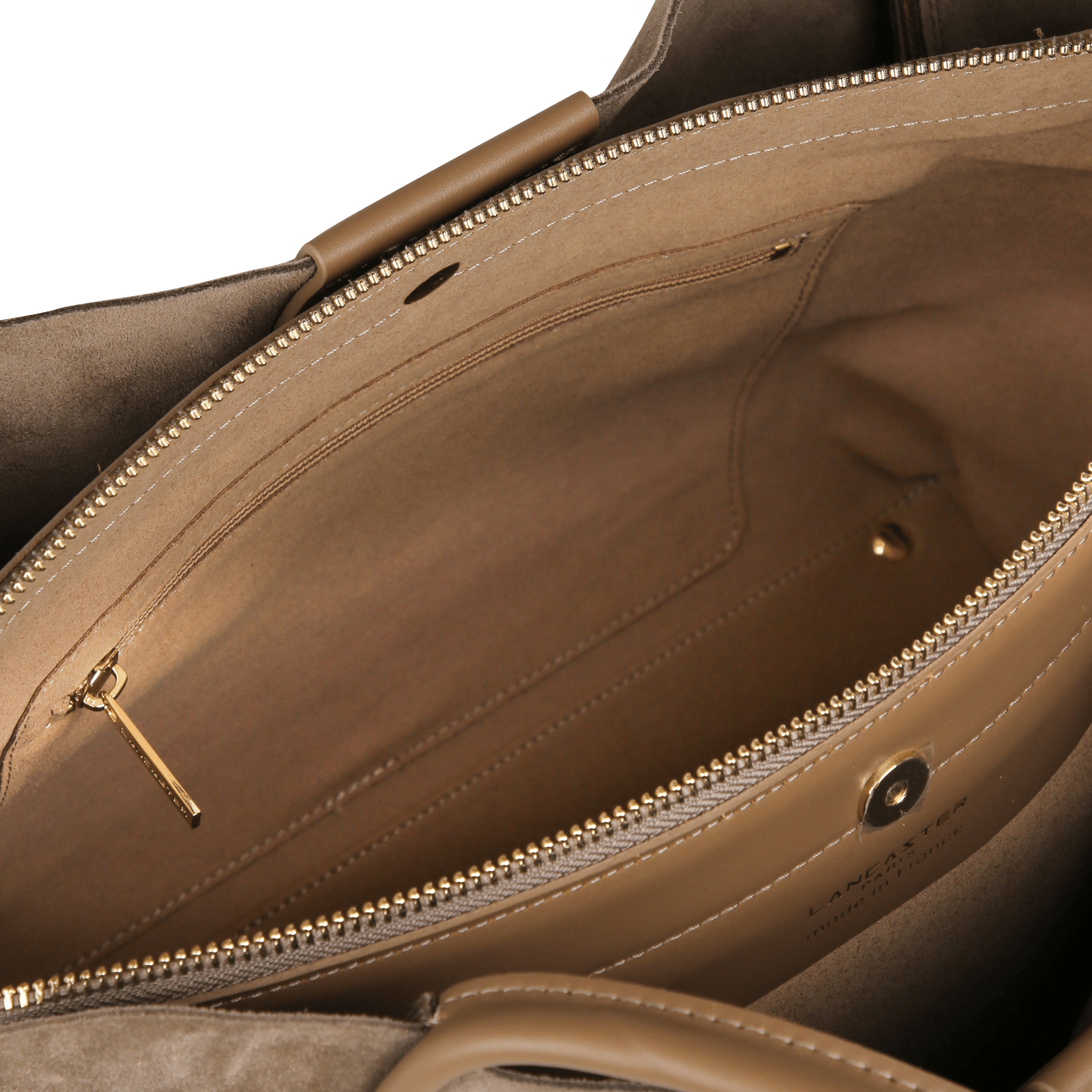 Large shoulder tote bag in cowhide leather LANCASTER PARIS Brown