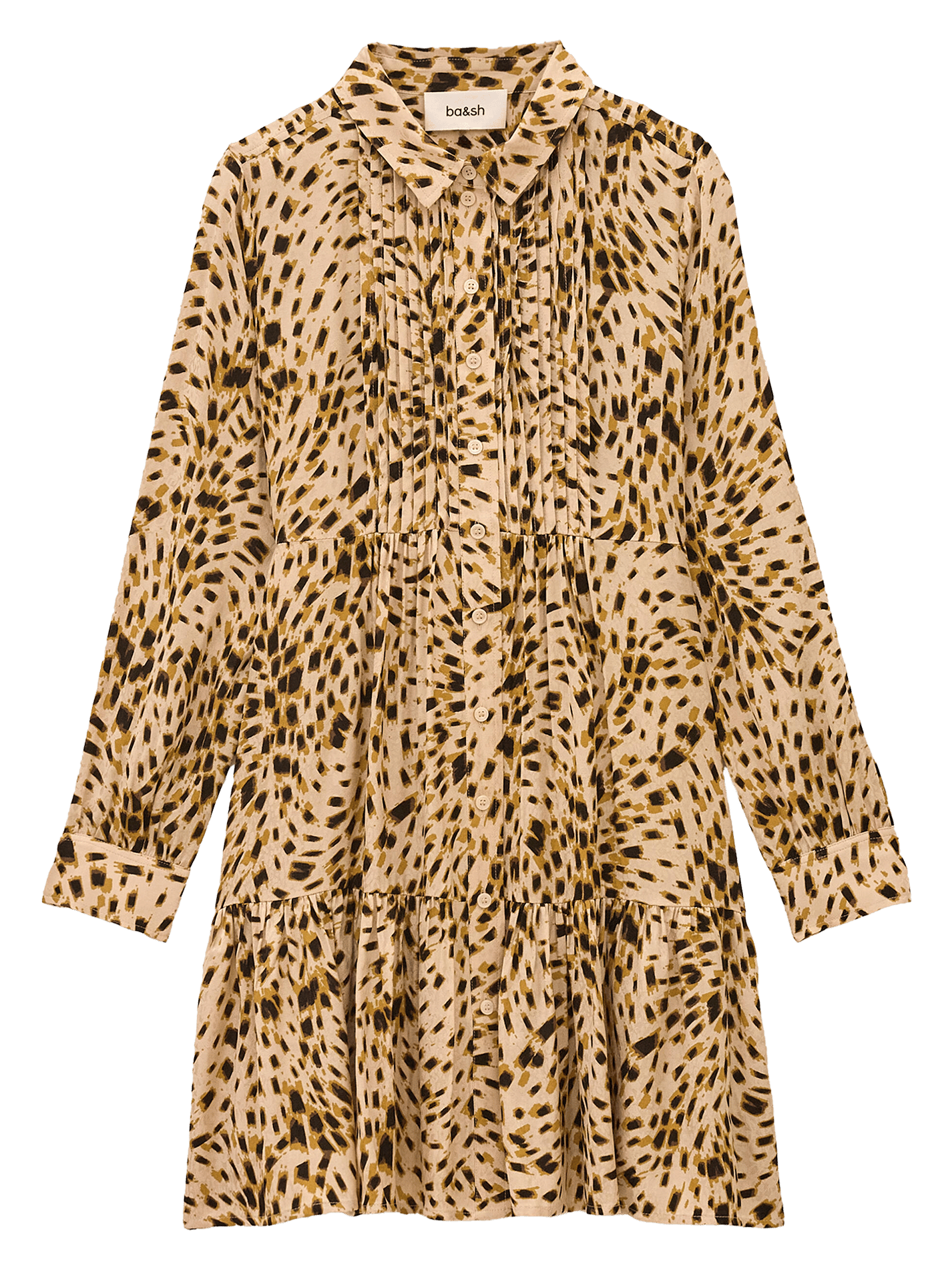 Korte jurk met print BA&SH Beige
