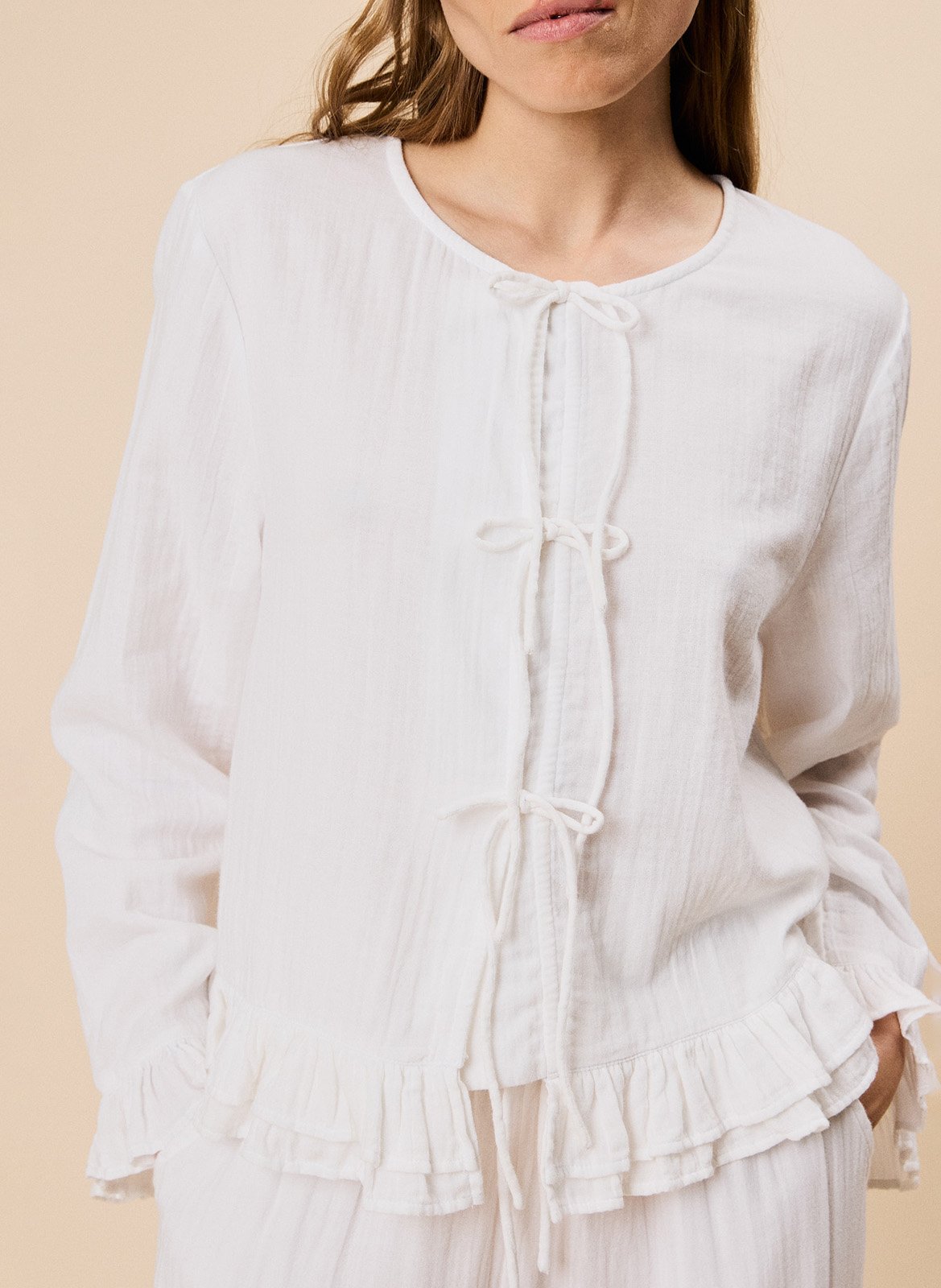 Pyjama en coton TBCO Blanc