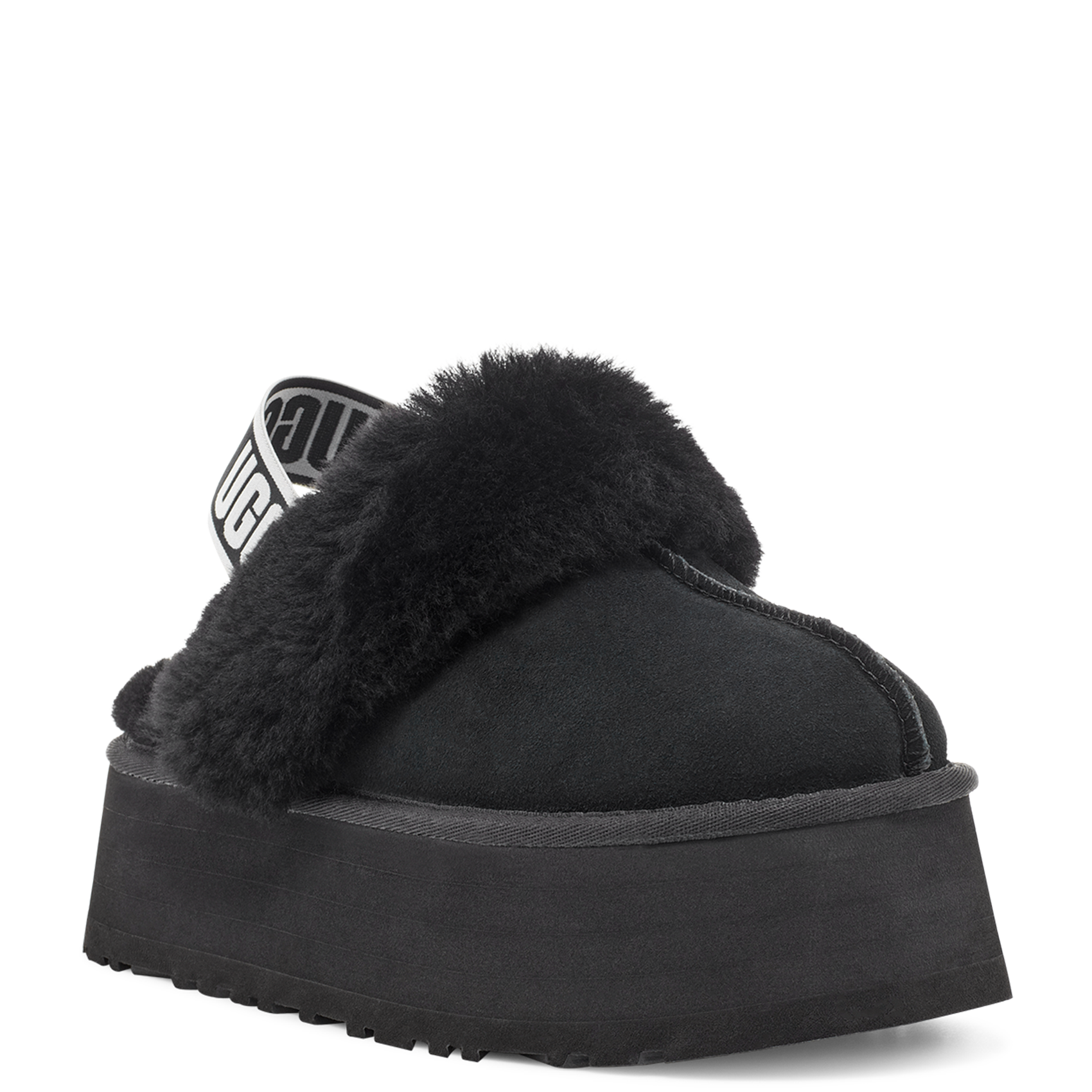 Chaussons en cuir velours UGG Noir