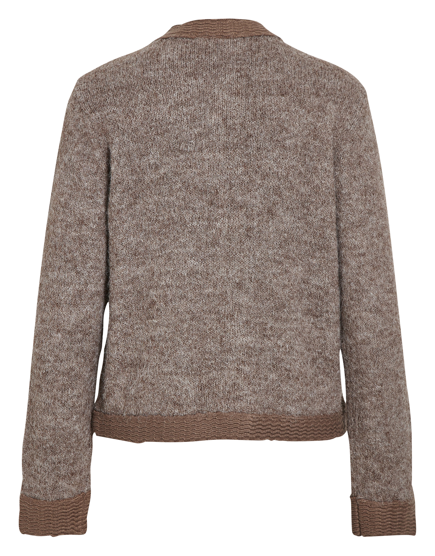 Gilet col rond  VILA Marron