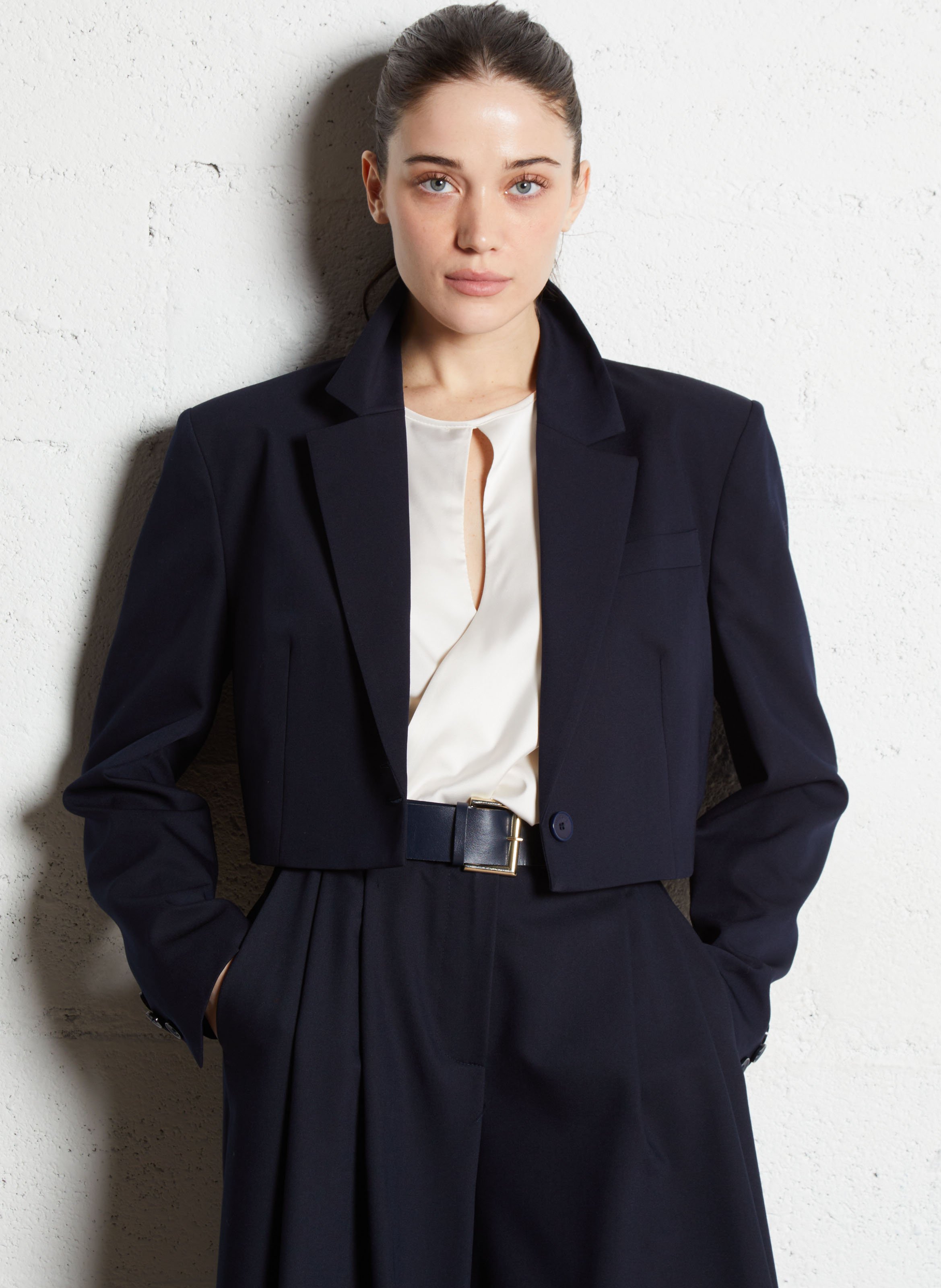 Cropped suit jacket IMPERIAL Blue