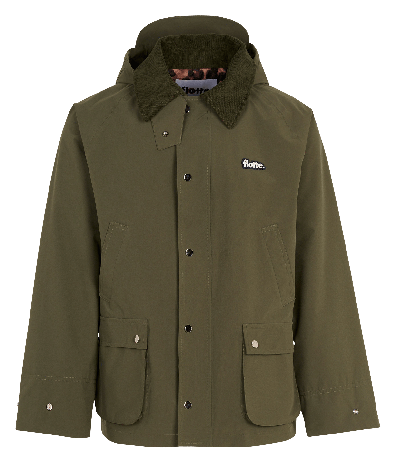 Oversized regenjas met klassieke kraag FLOTTE Groen