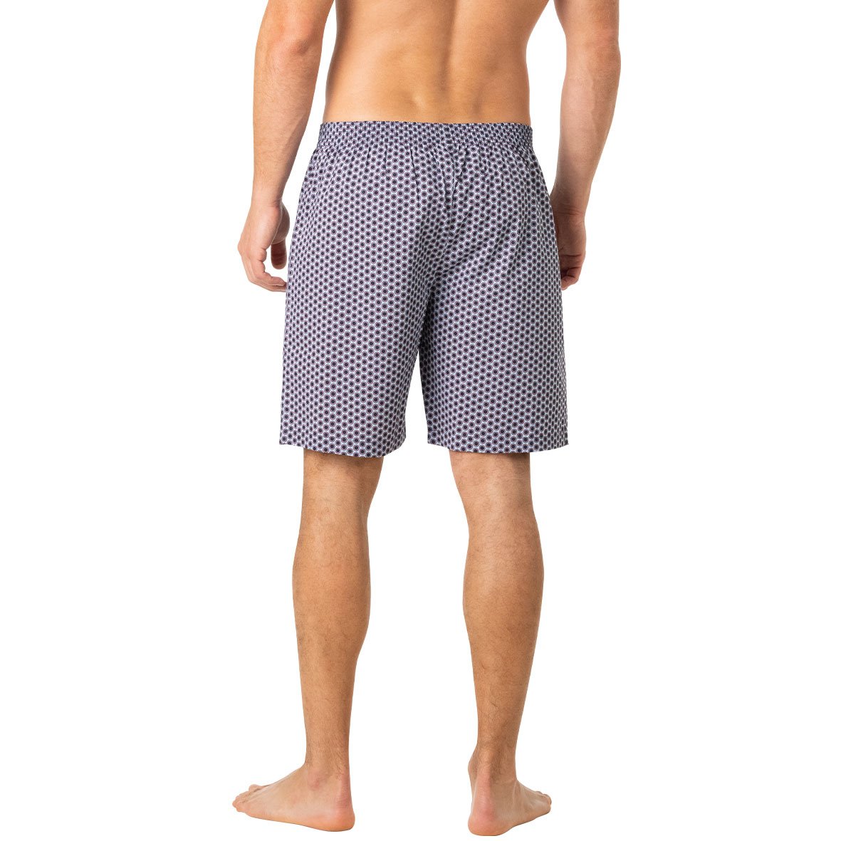 Short open men's poplin pajamas by Eminence EMINENCE Blue