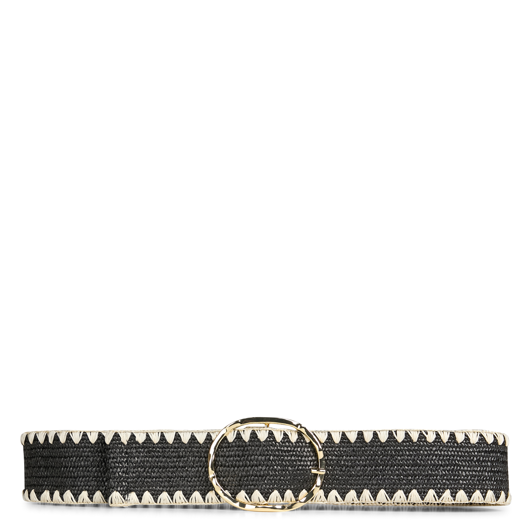 Braided belt PIECES Black