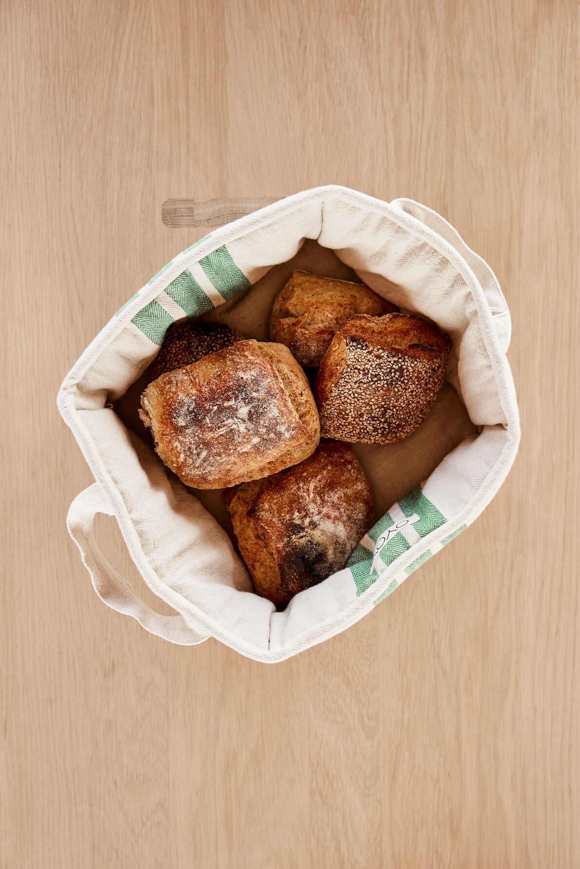 Cotton bread basket OYOY LIVING DESIGN Green