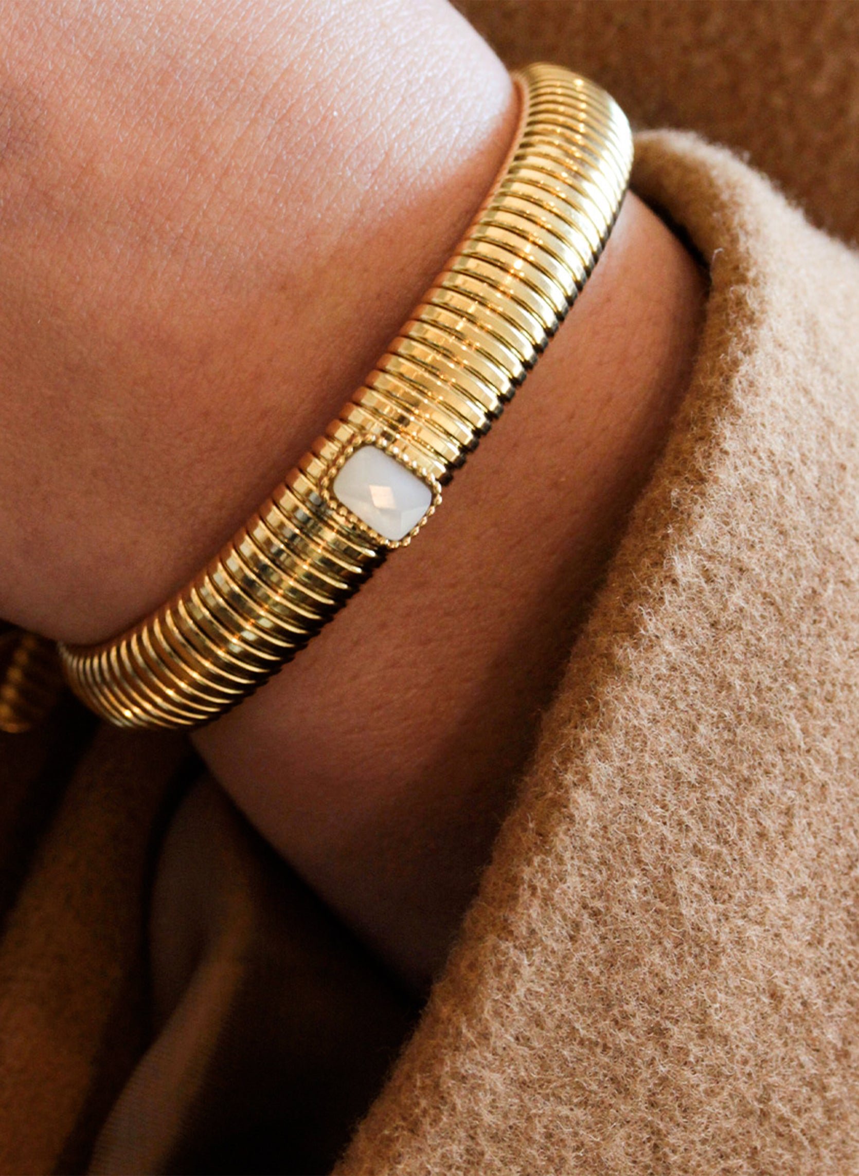 Chain bracelet AEC Paris White