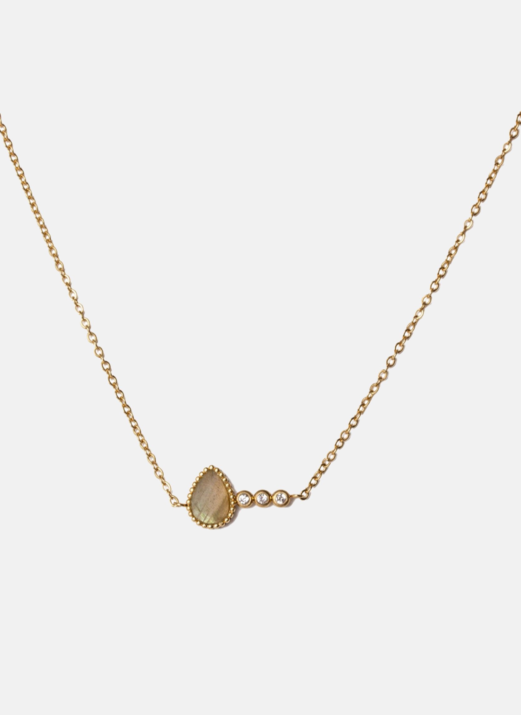 Chain necklace Tyche AEC Paris Grey