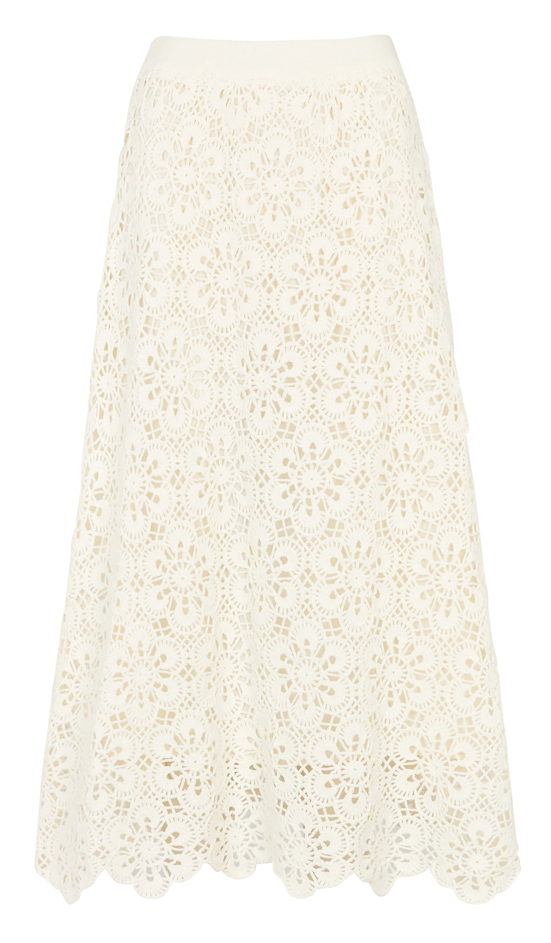 Jupe longue en coton mélangé FARM RIO Blanc