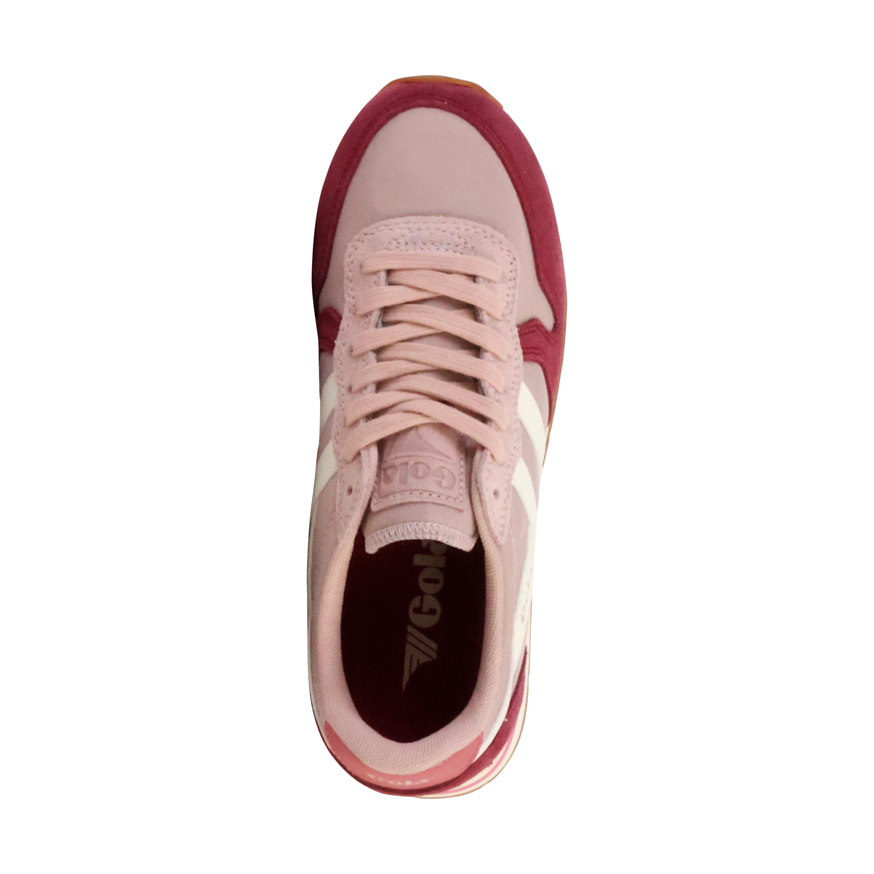 Daytona Leather Basket Sneakers GOLA Red